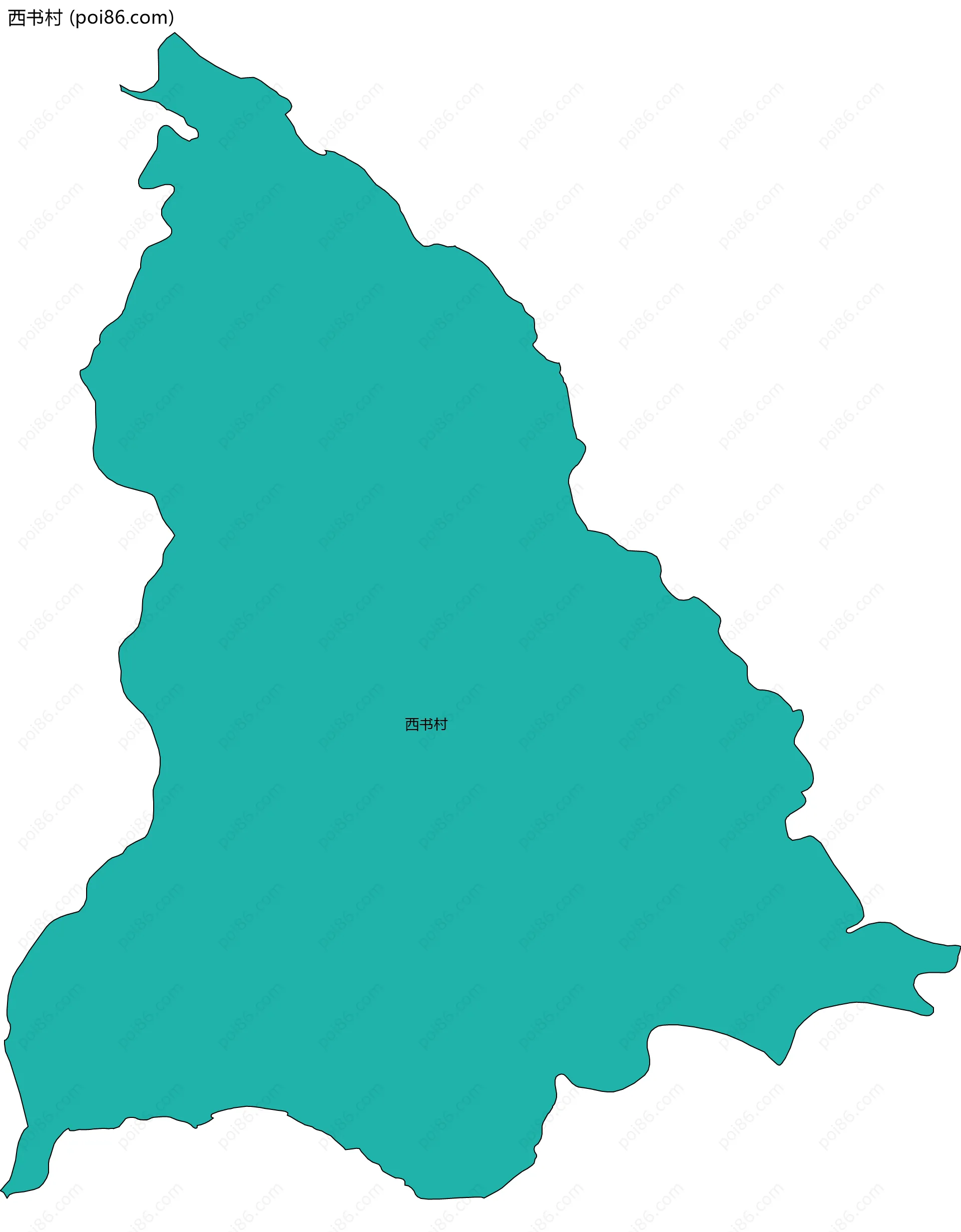 西书村边界地图