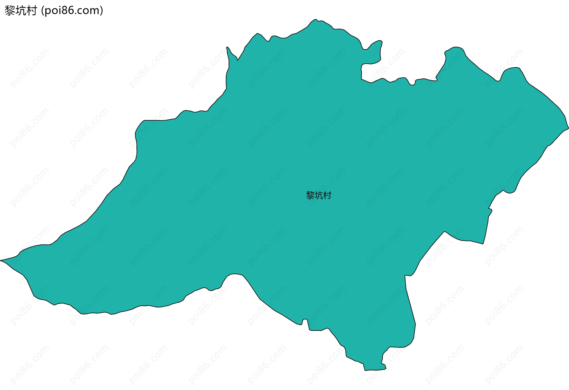 黎坑村边界地图