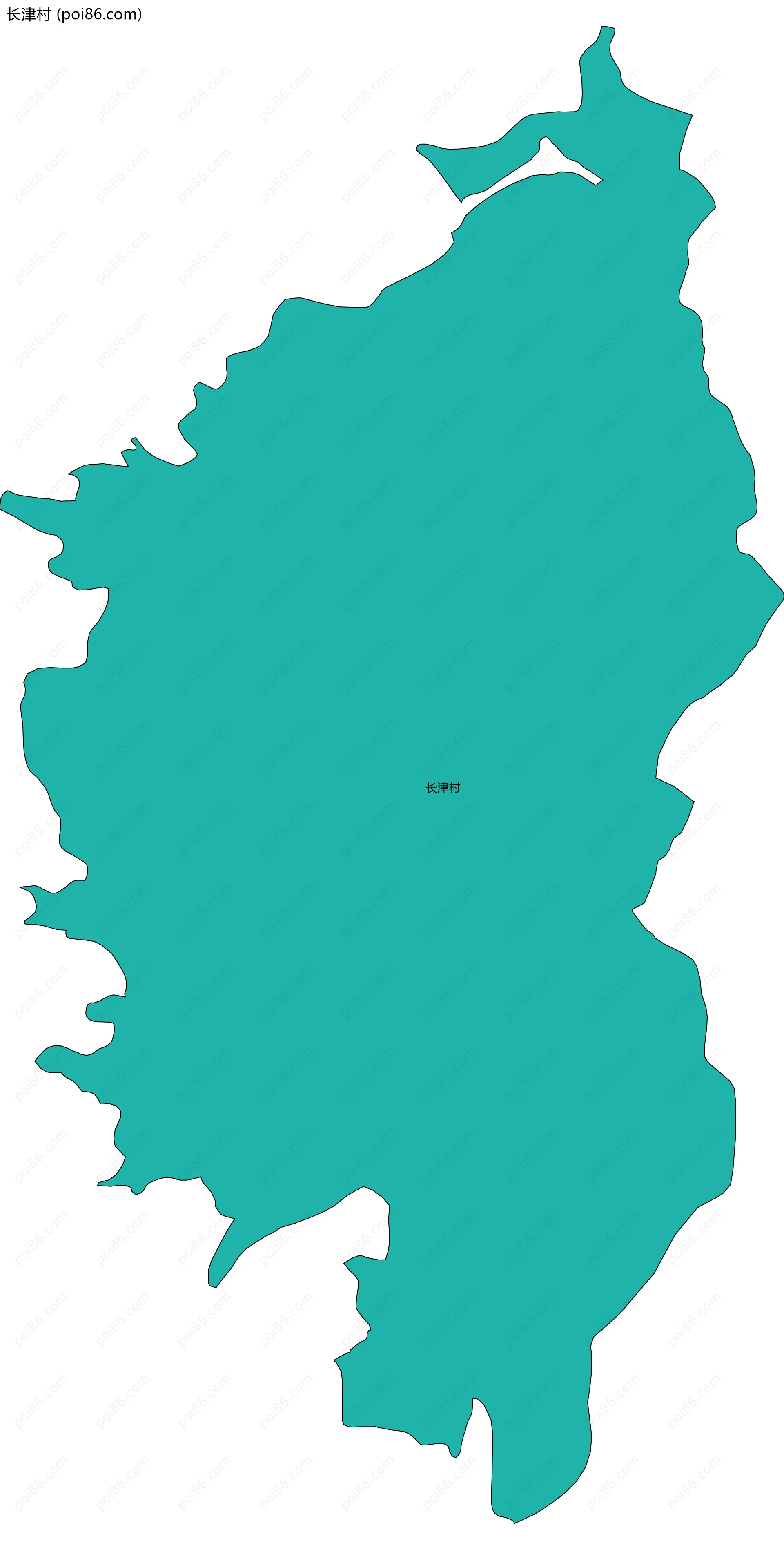 长津村边界地图