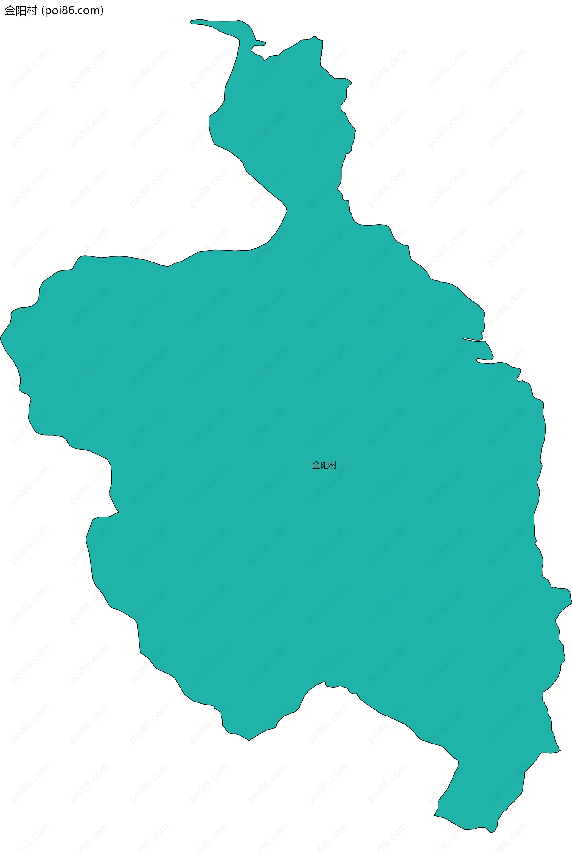 金阳村边界地图