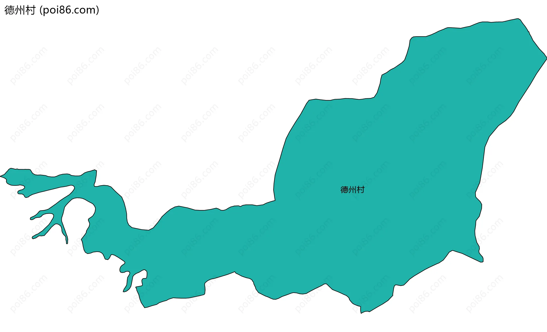 德州村边界地图