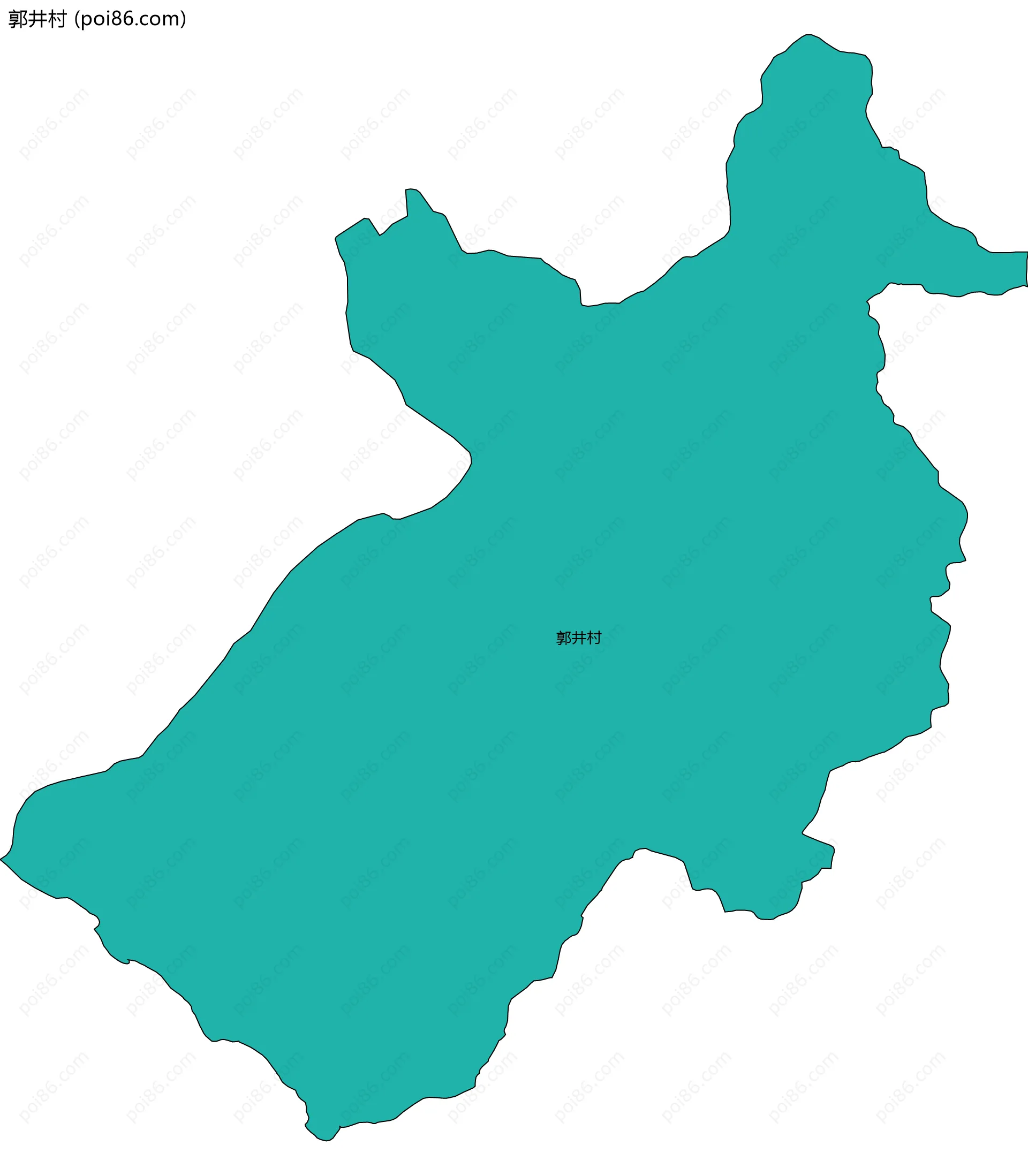 郭井村边界地图