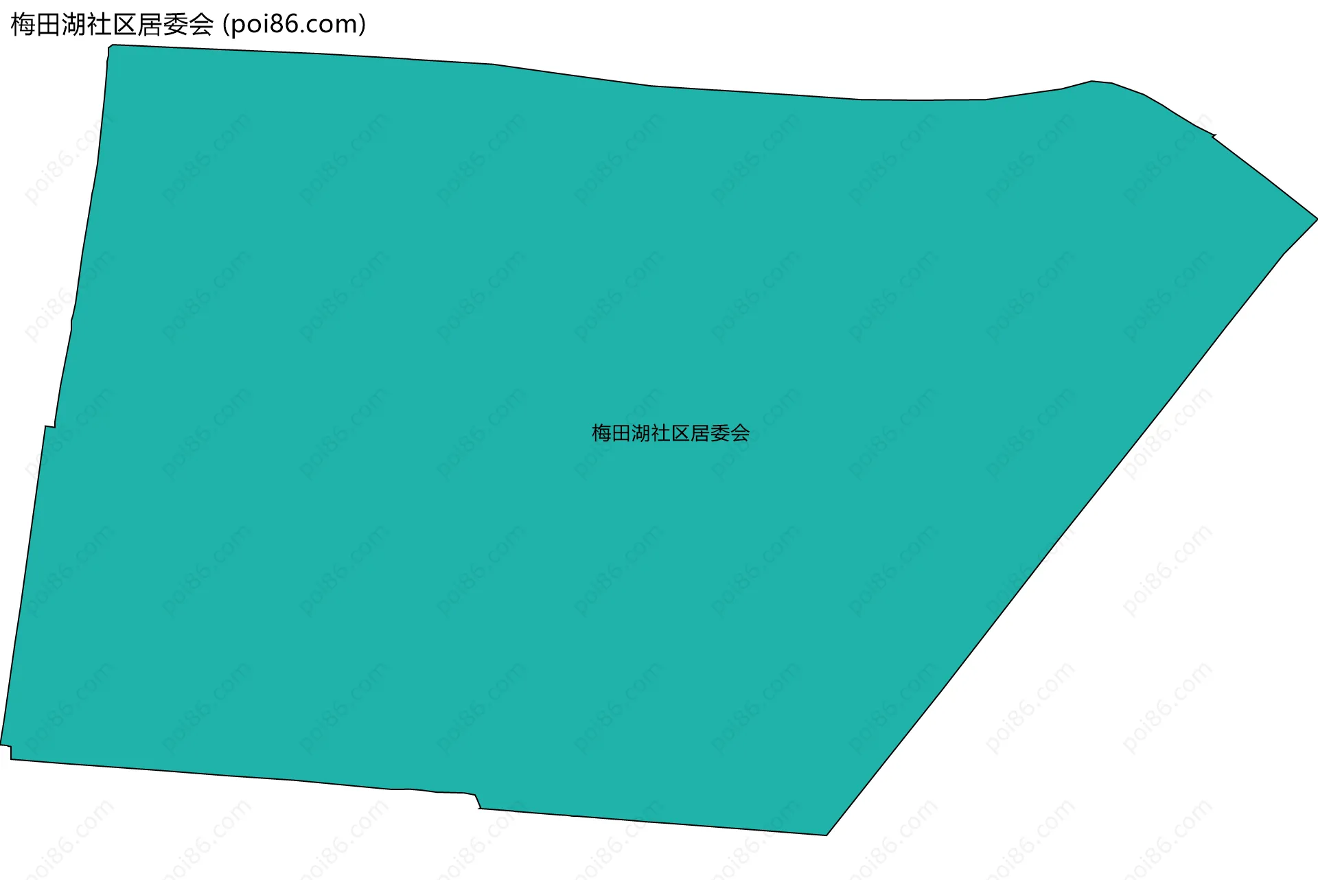 梅田湖社区居委会边界地图