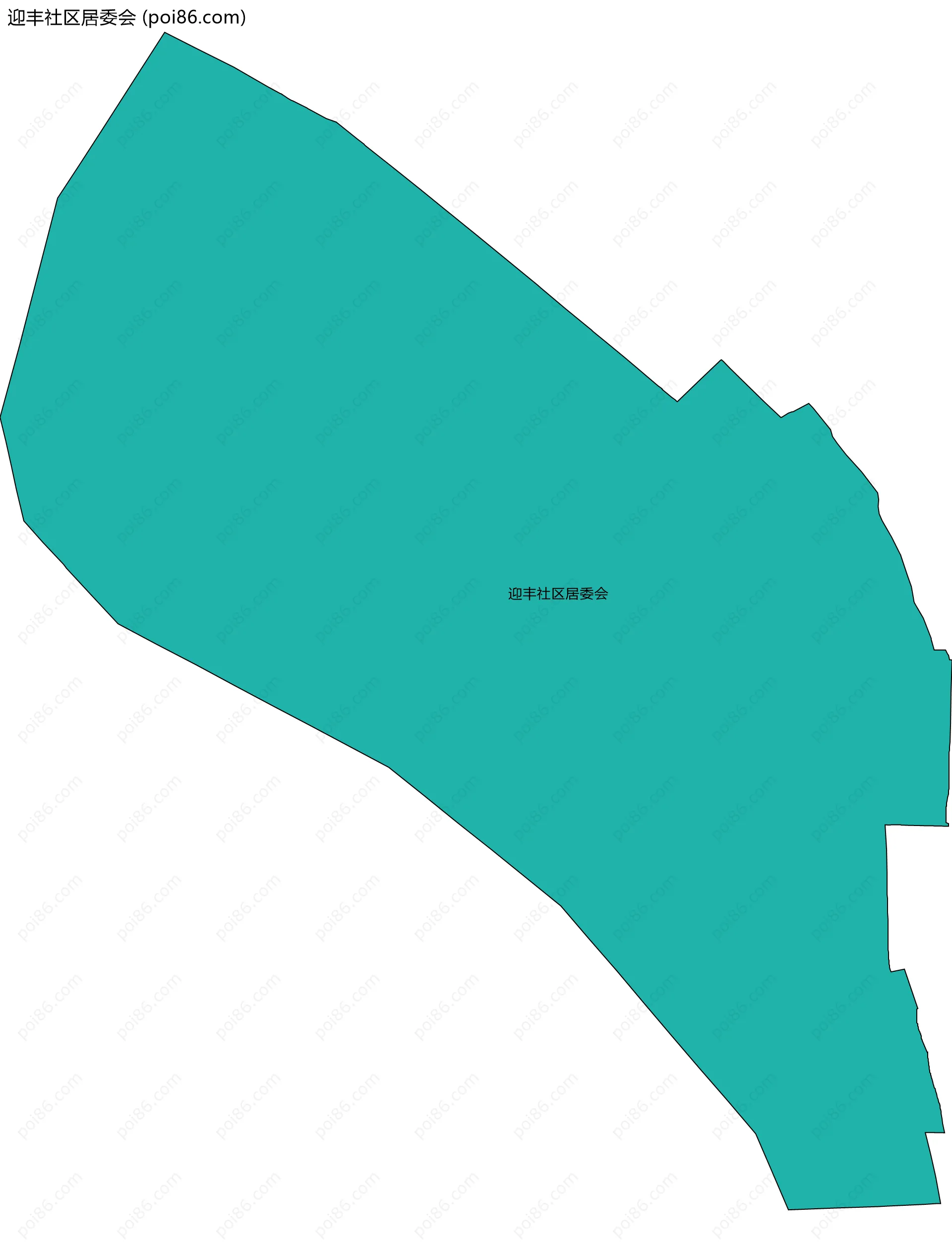 迎丰社区居委会边界地图