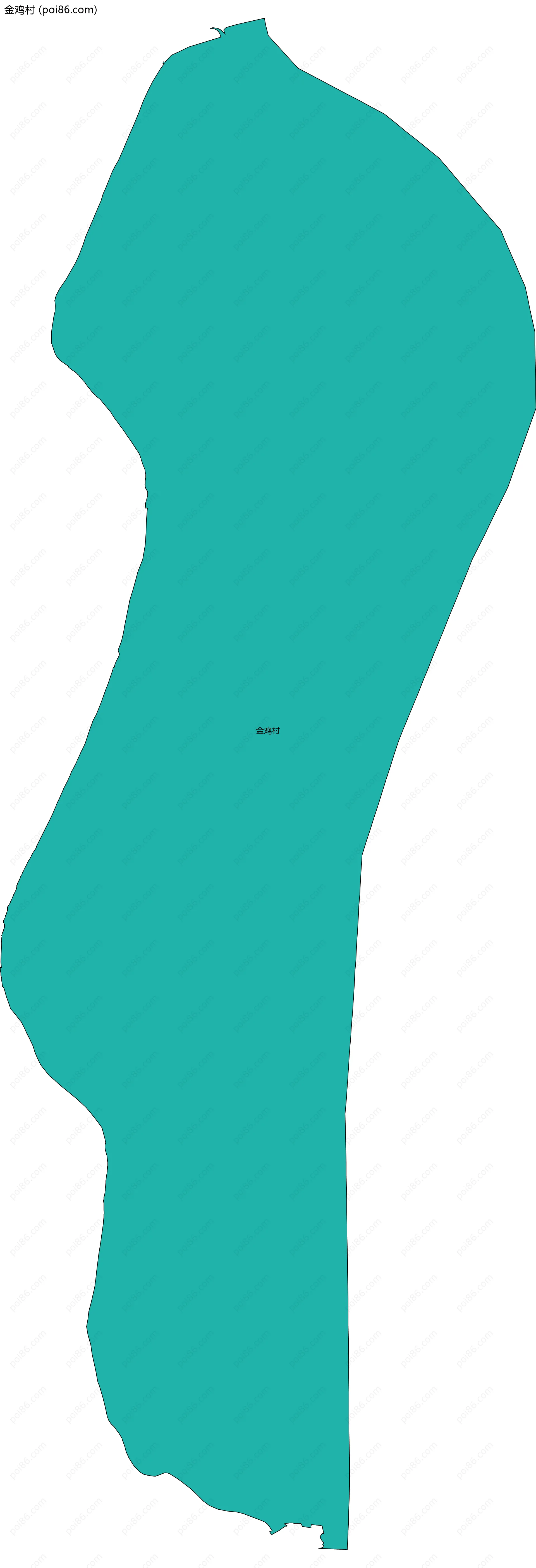 金鸡村边界地图