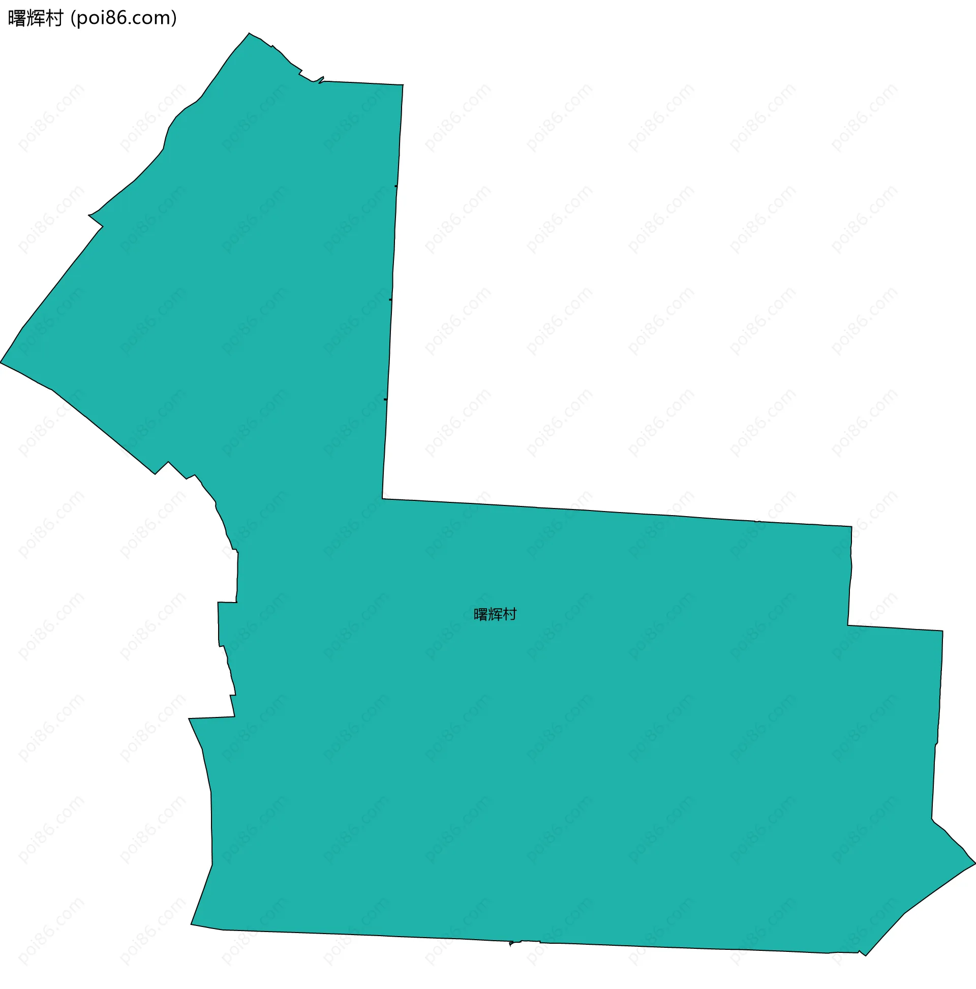 曙辉村边界地图