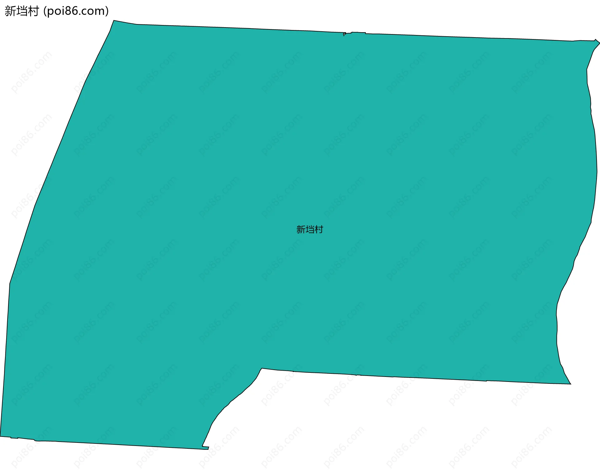 新垱村边界地图