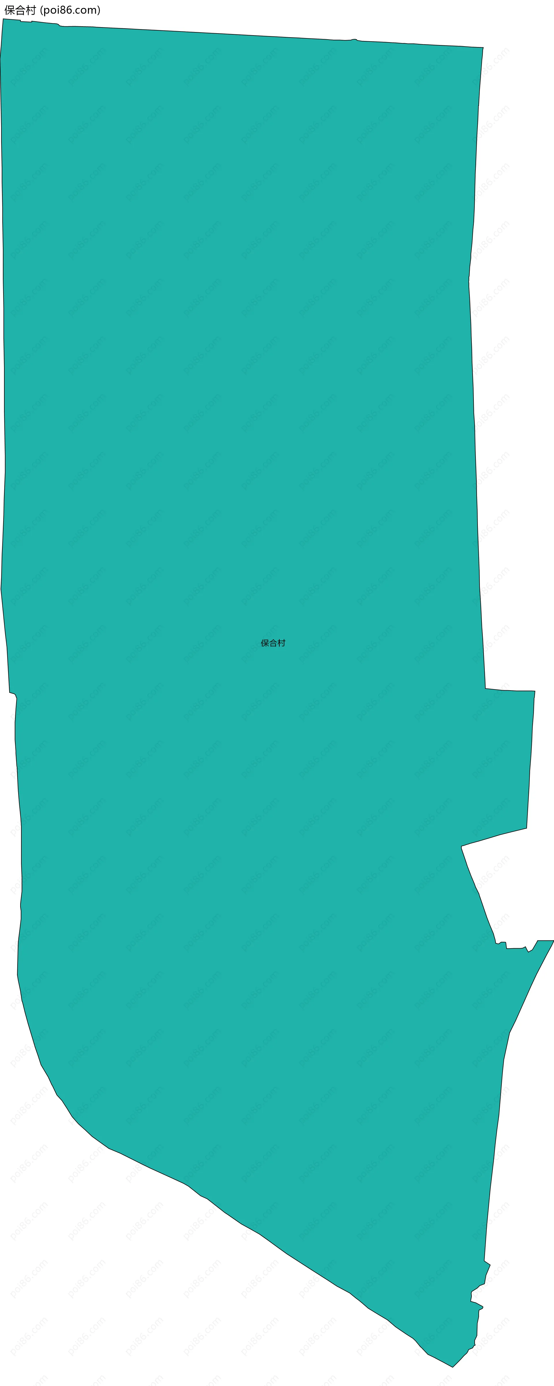 保合村边界地图