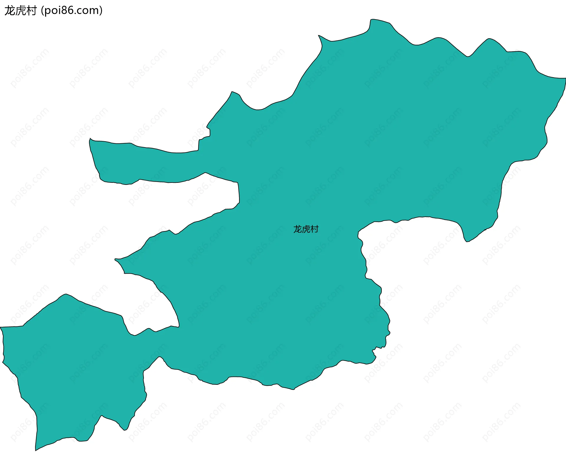 龙虎村边界地图