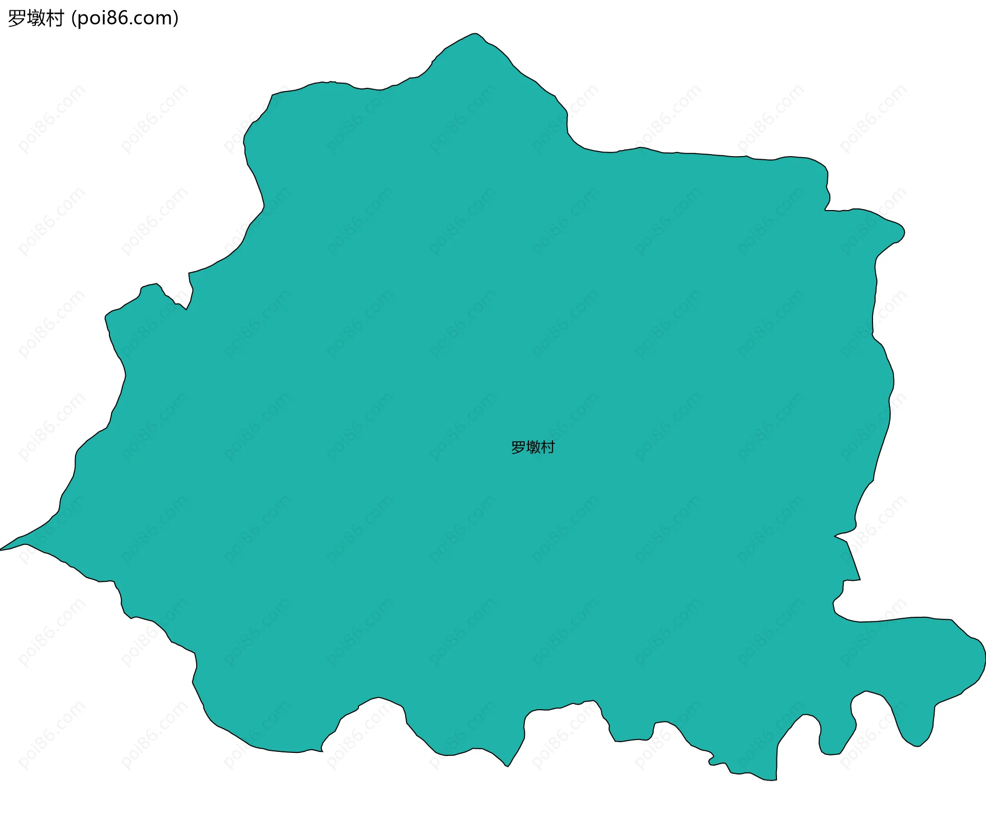罗墩村边界地图