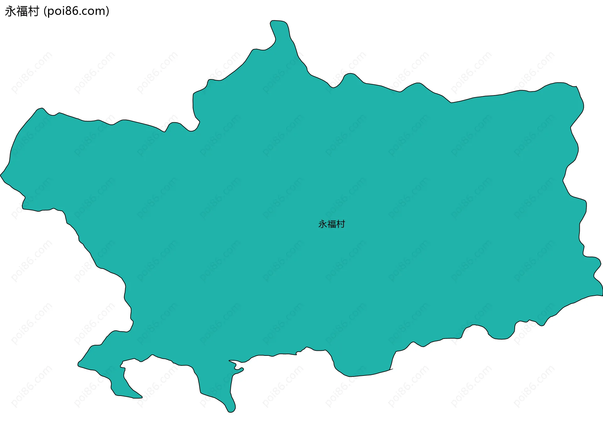 永福村边界地图