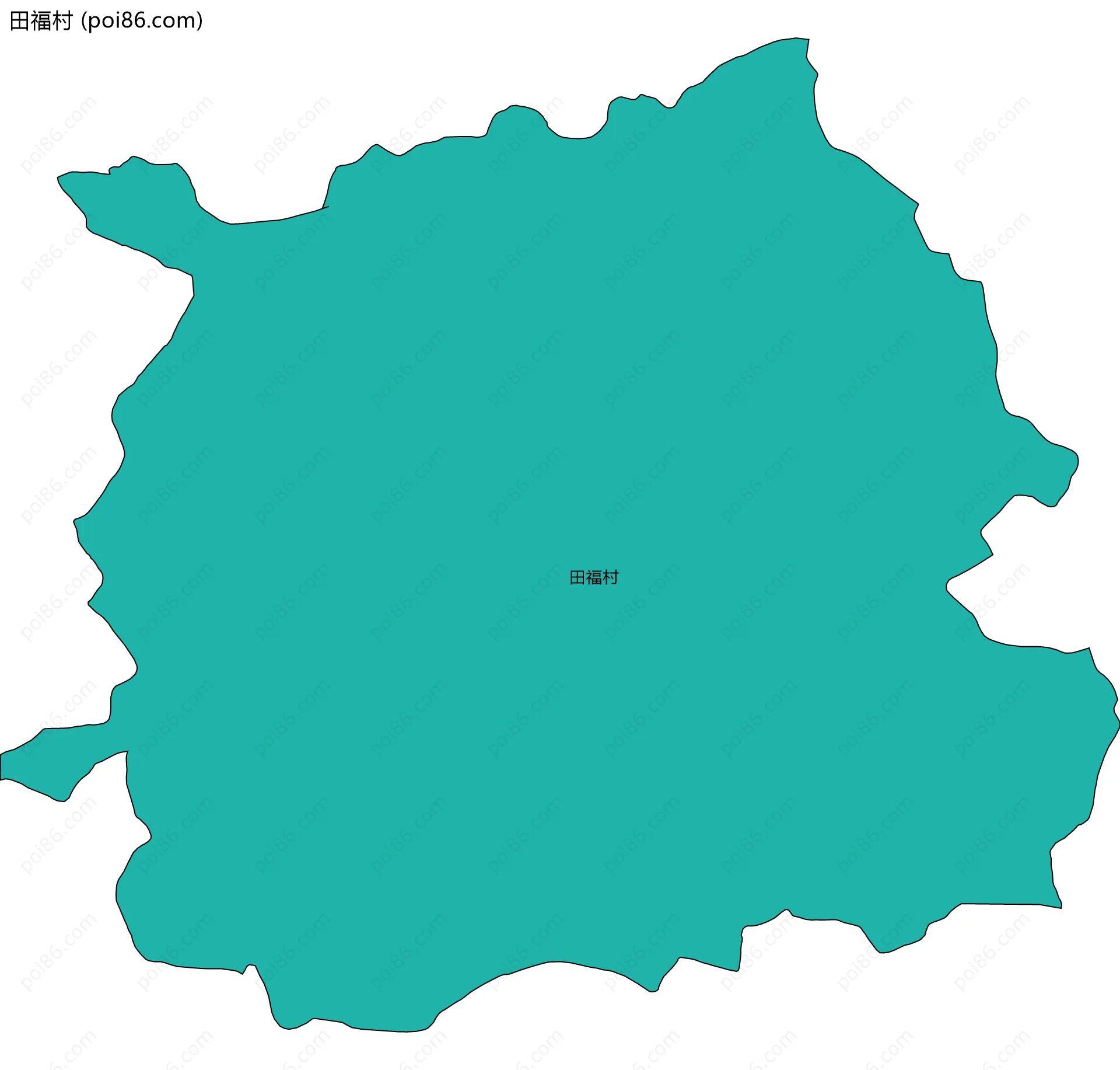 田福村边界地图