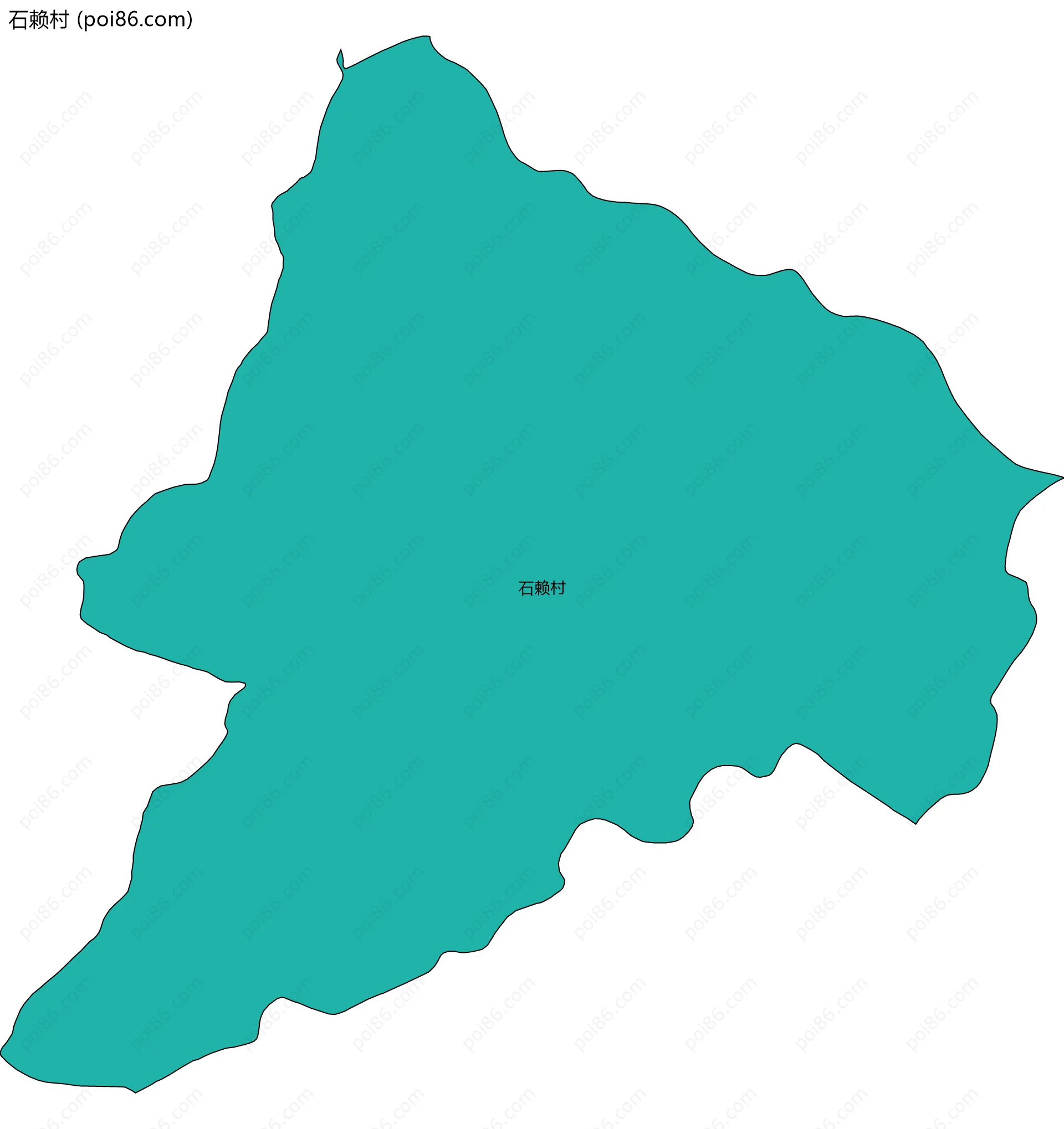 石赖村边界地图