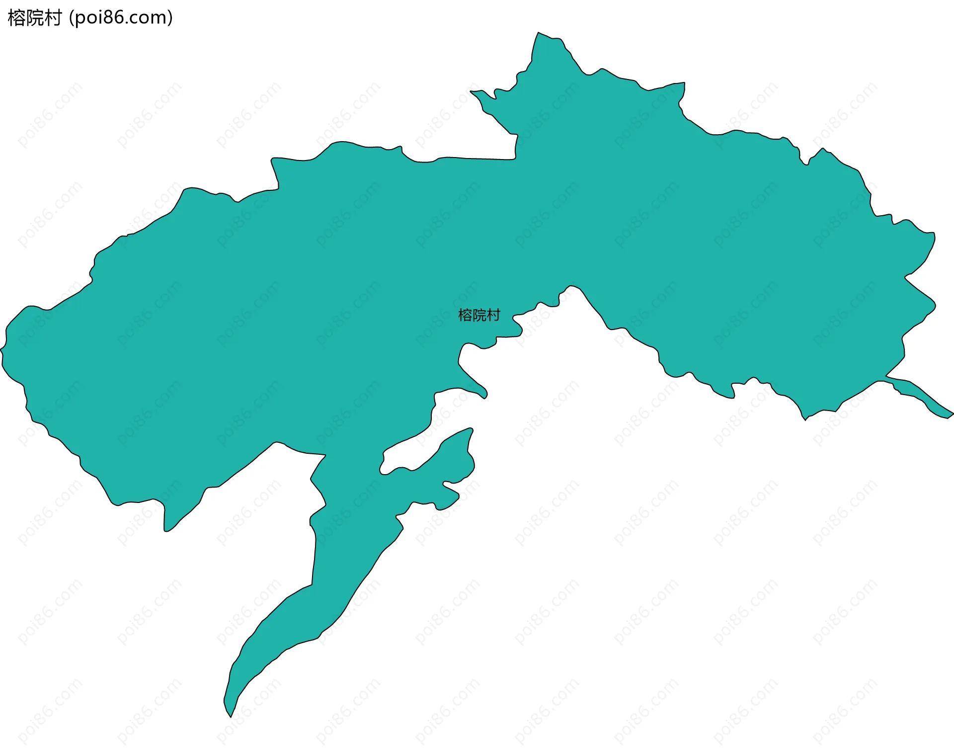 榕院村边界地图