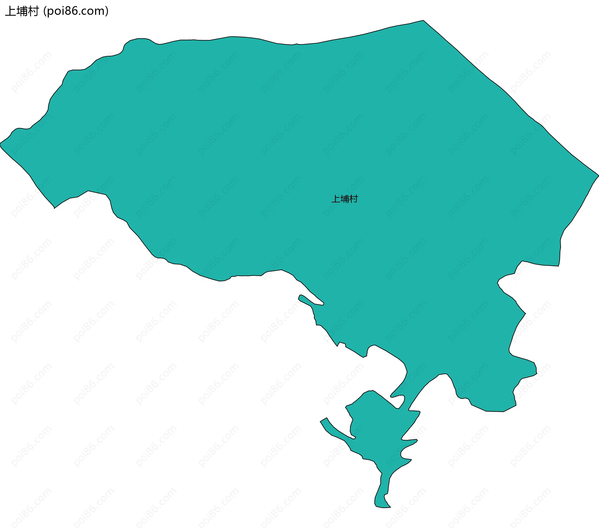 上埔村边界地图