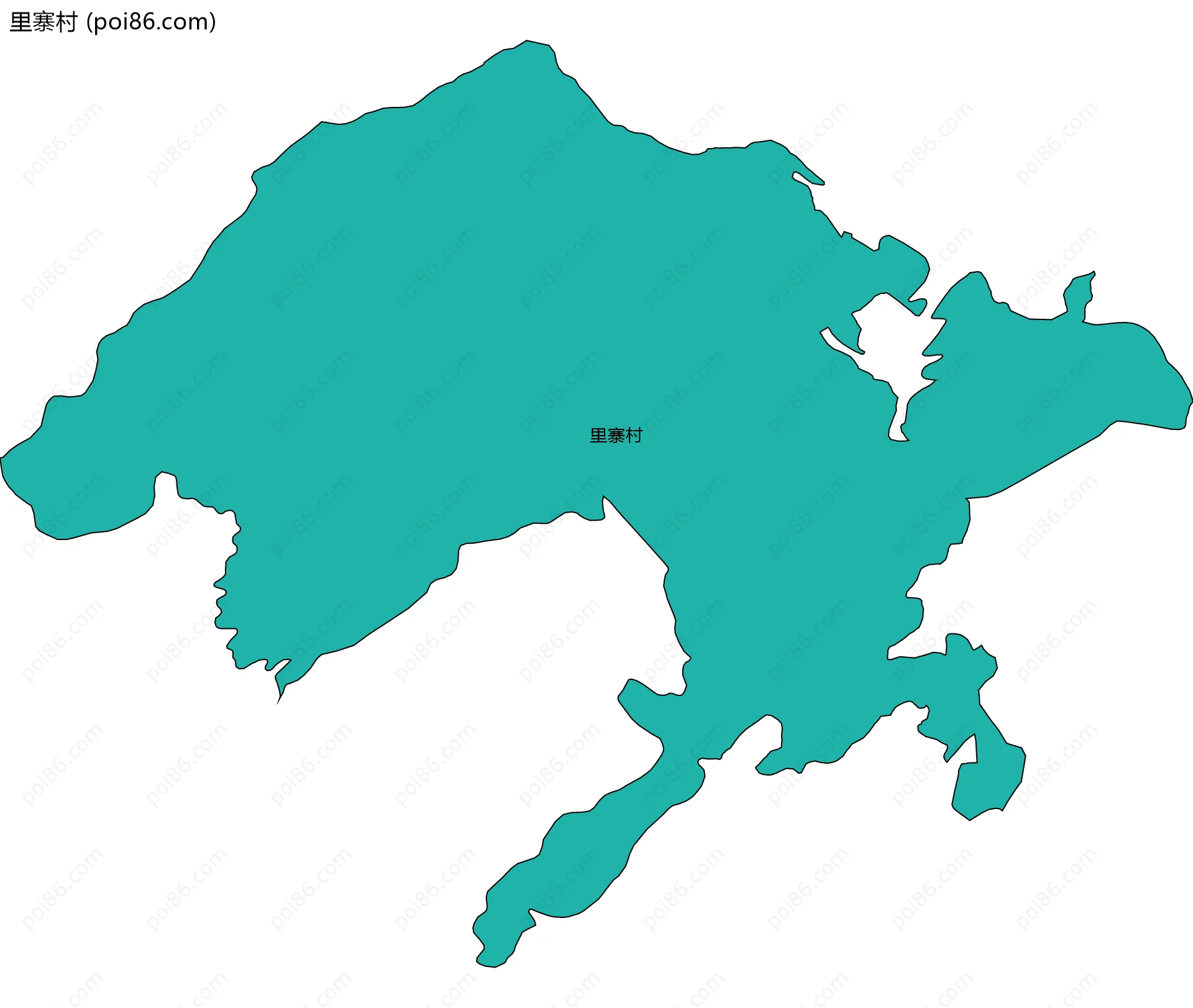 里寨村边界地图