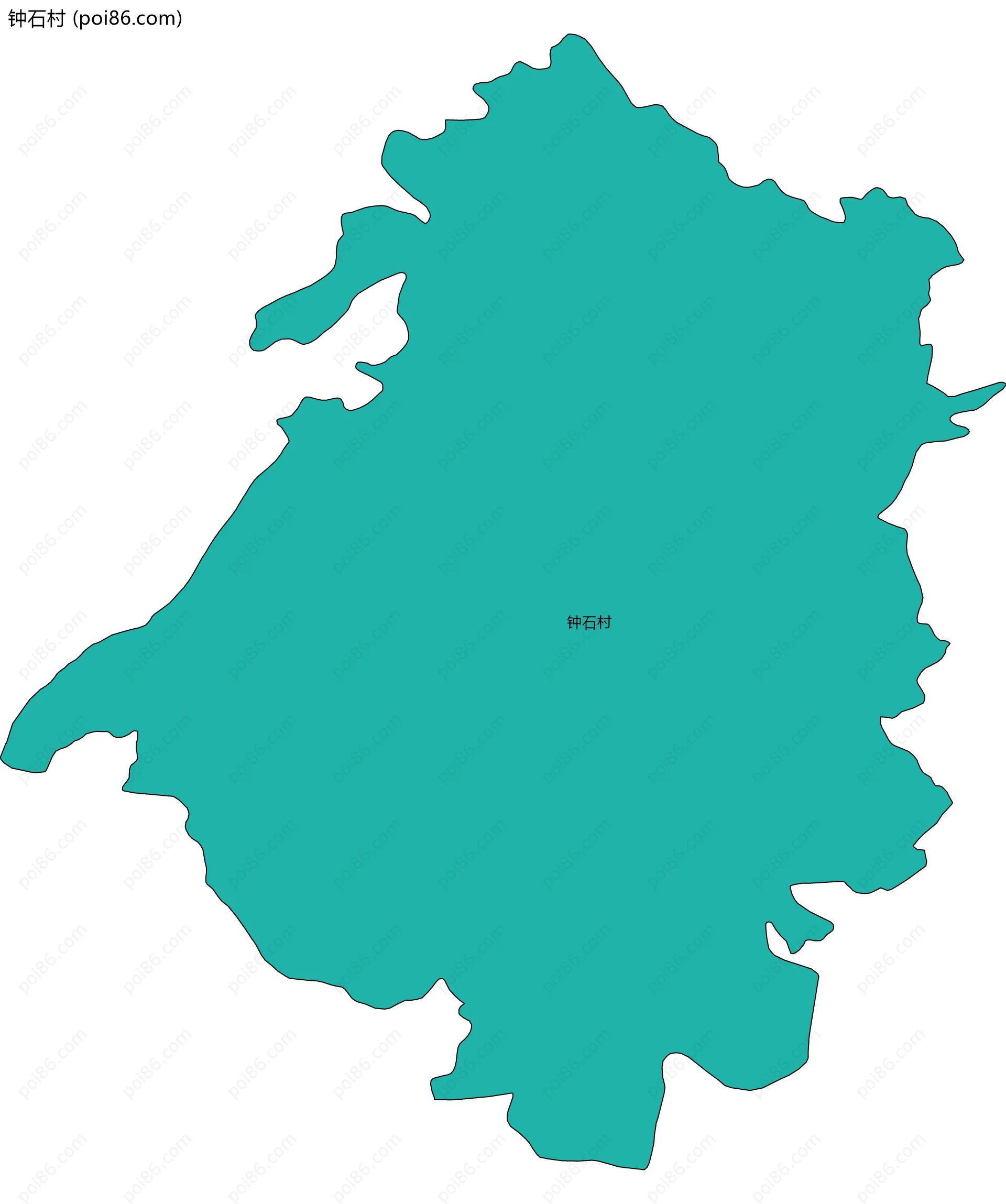 钟石村边界地图