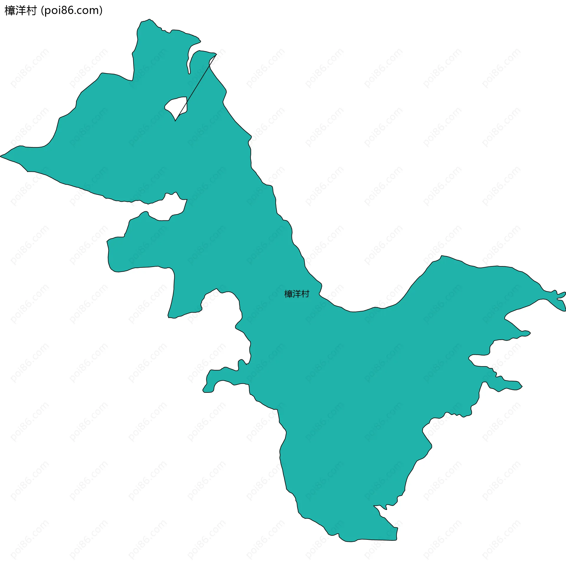 樟洋村边界地图