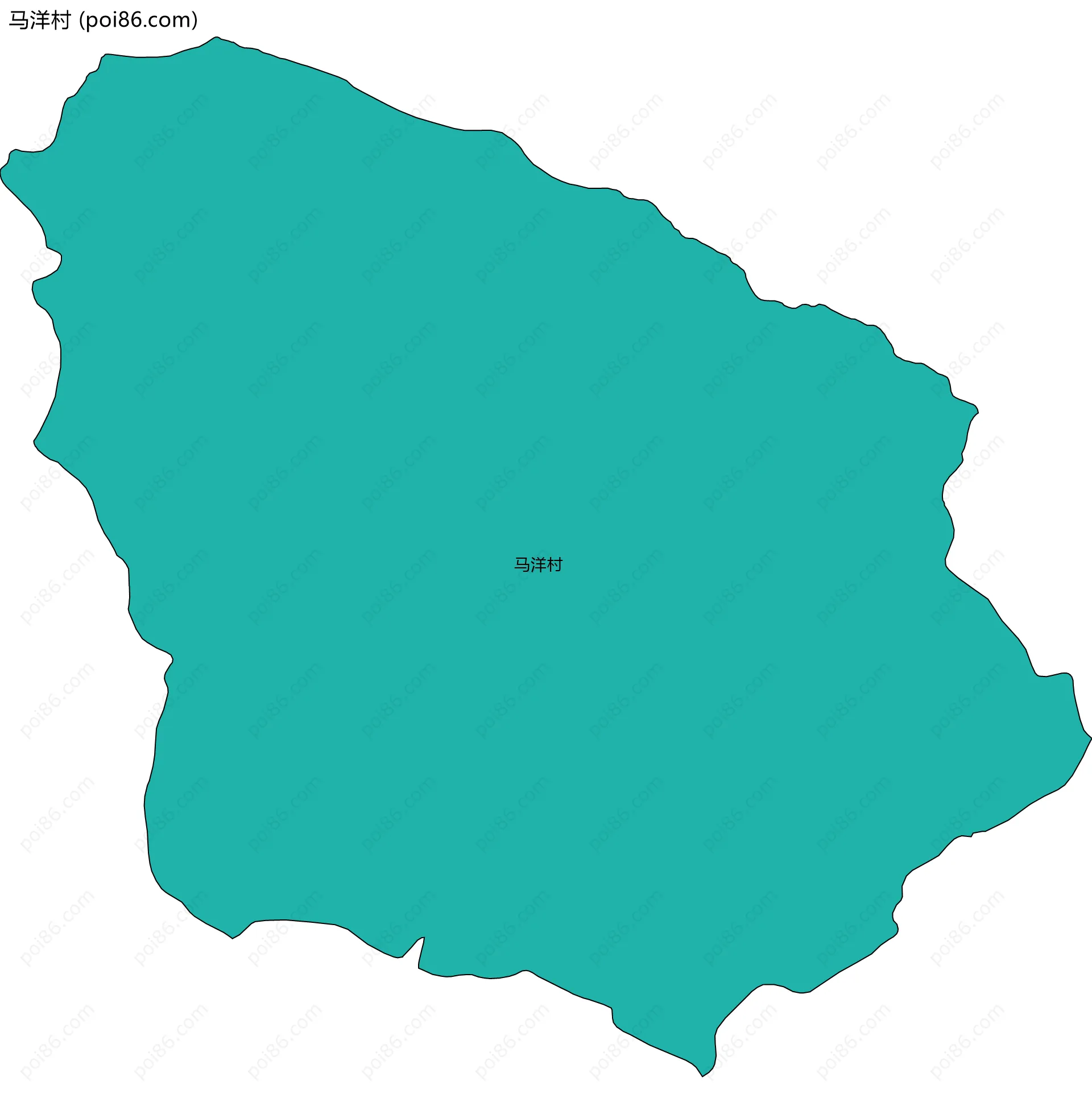 马洋村边界地图