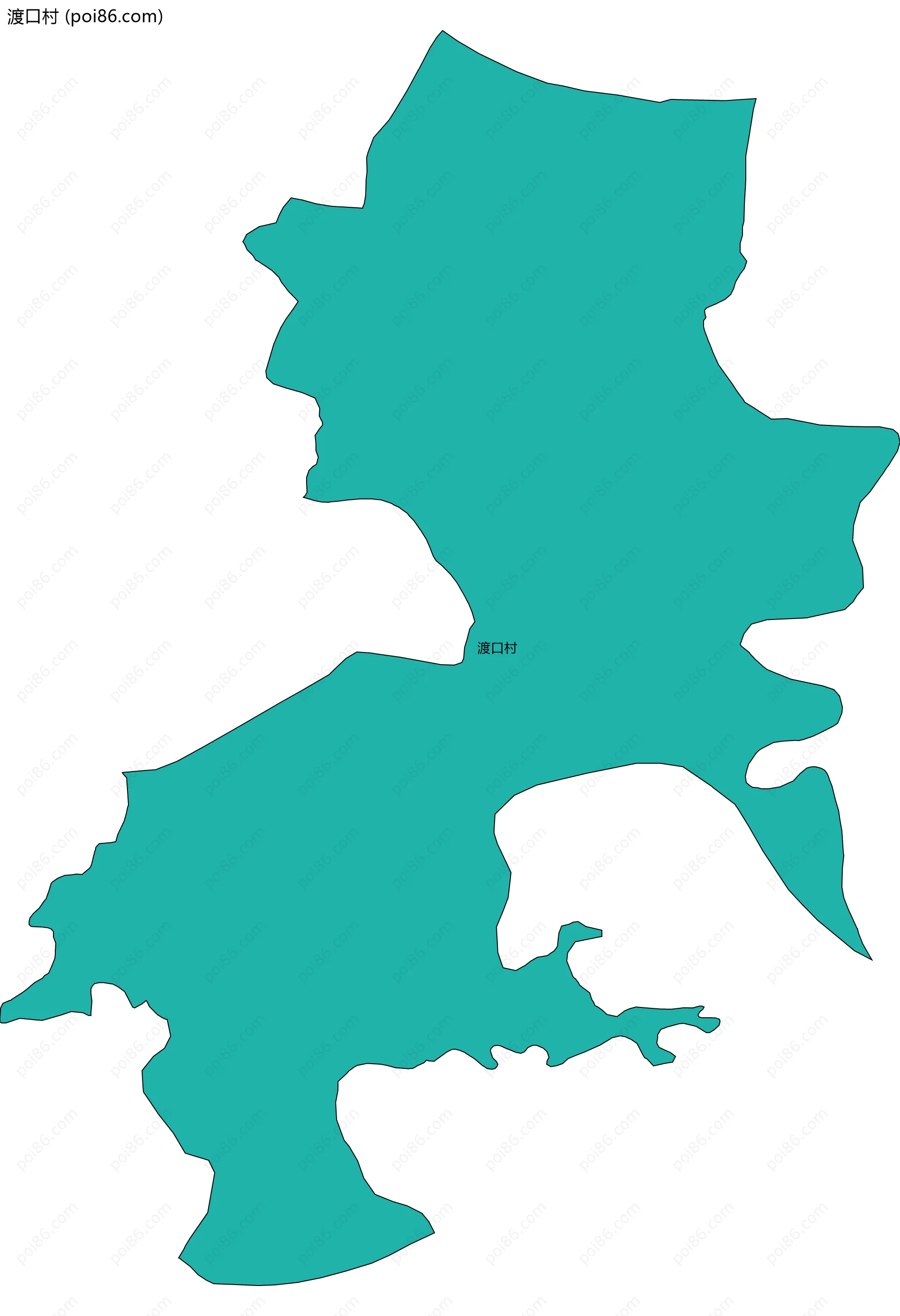 渡口村边界地图