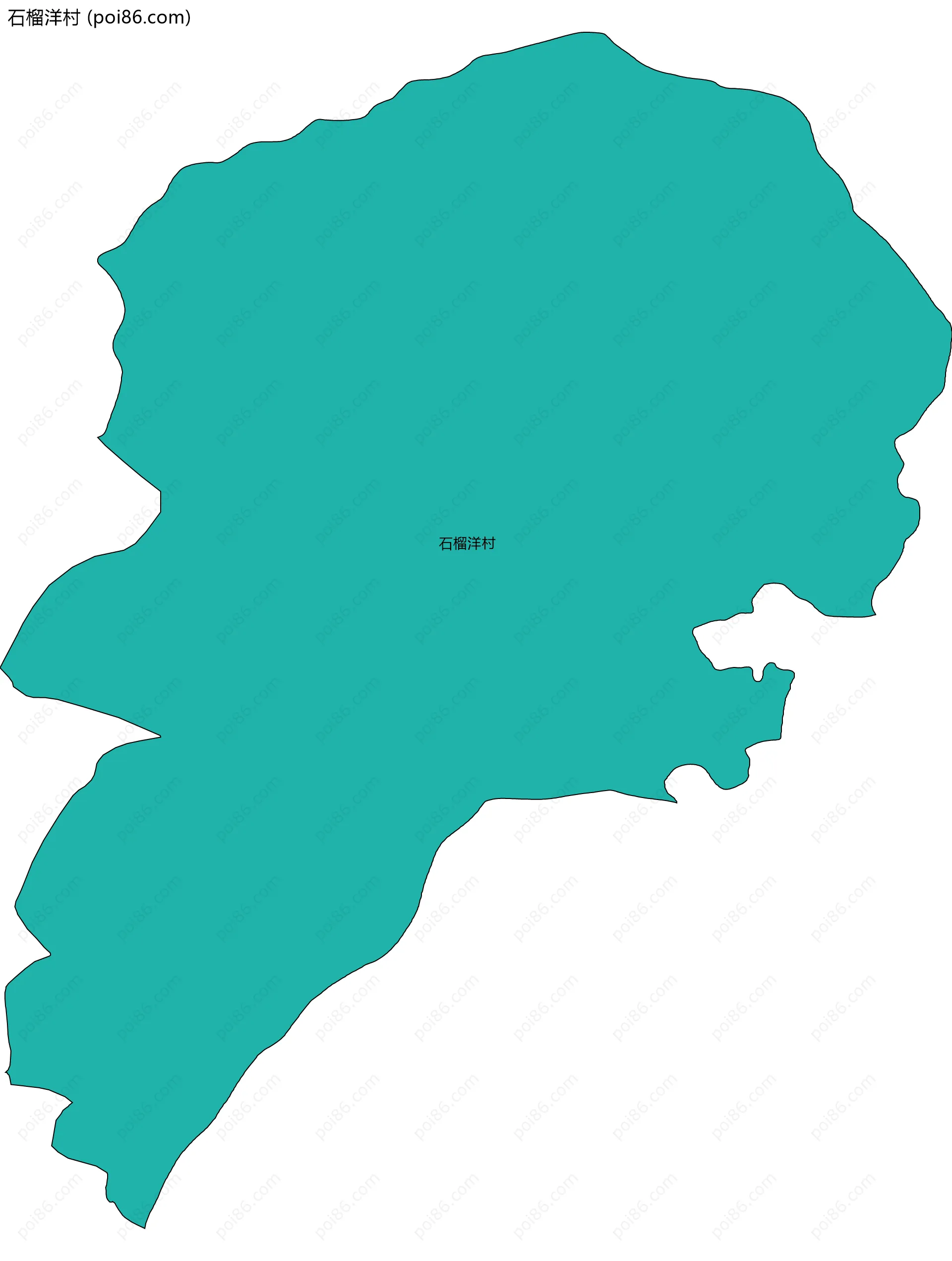 石榴洋村边界地图