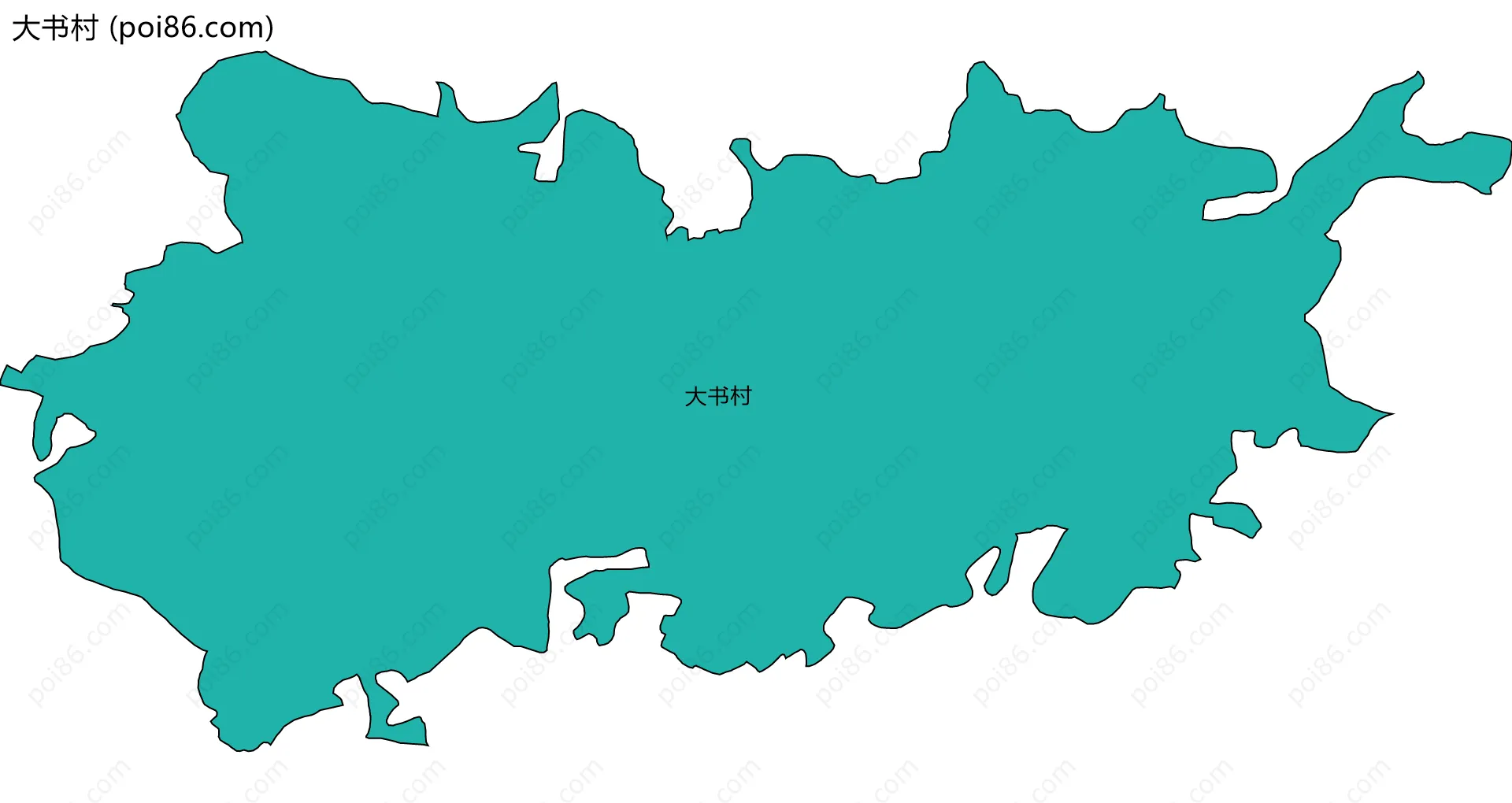 大书村边界地图