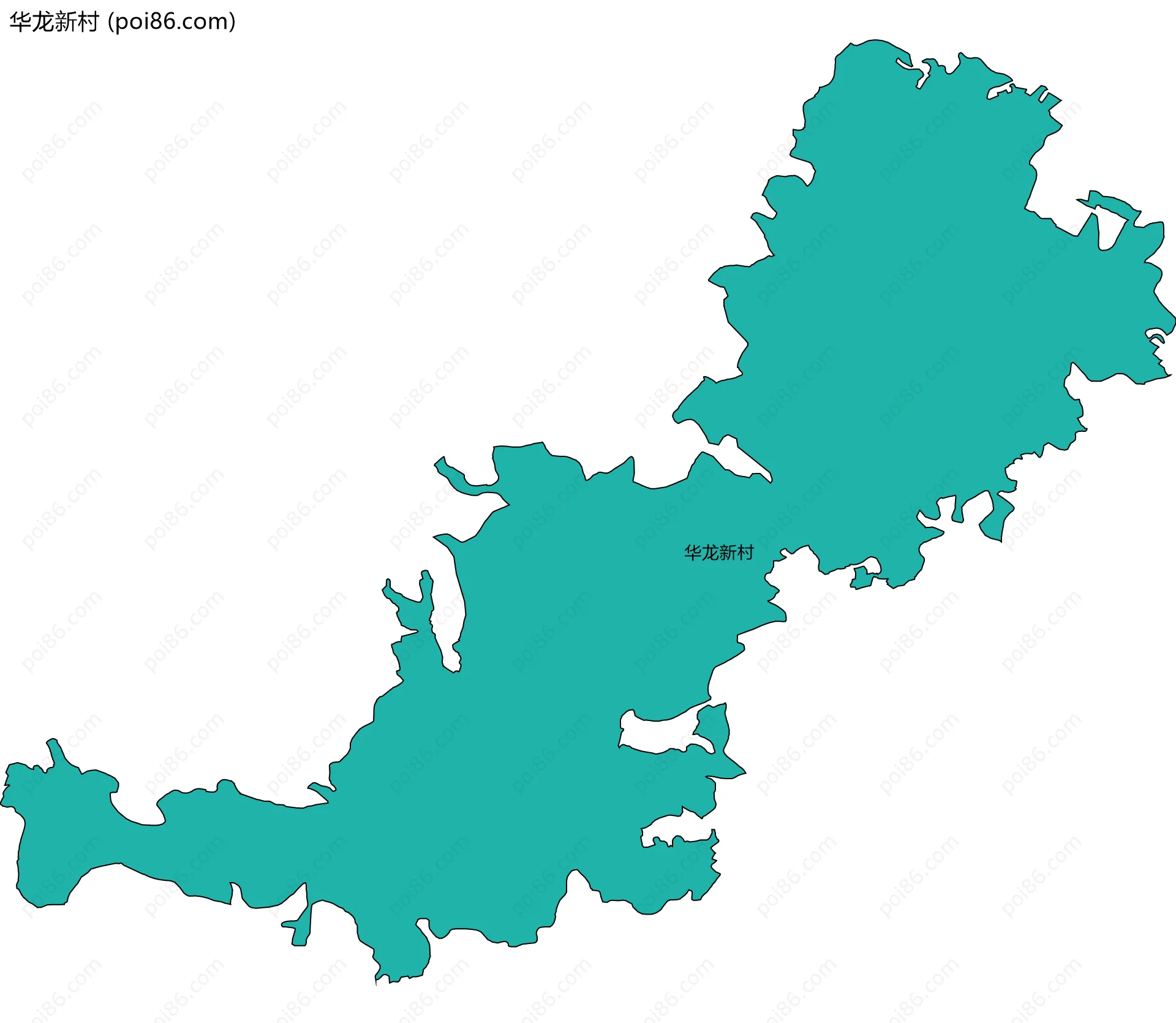 华龙新村边界地图