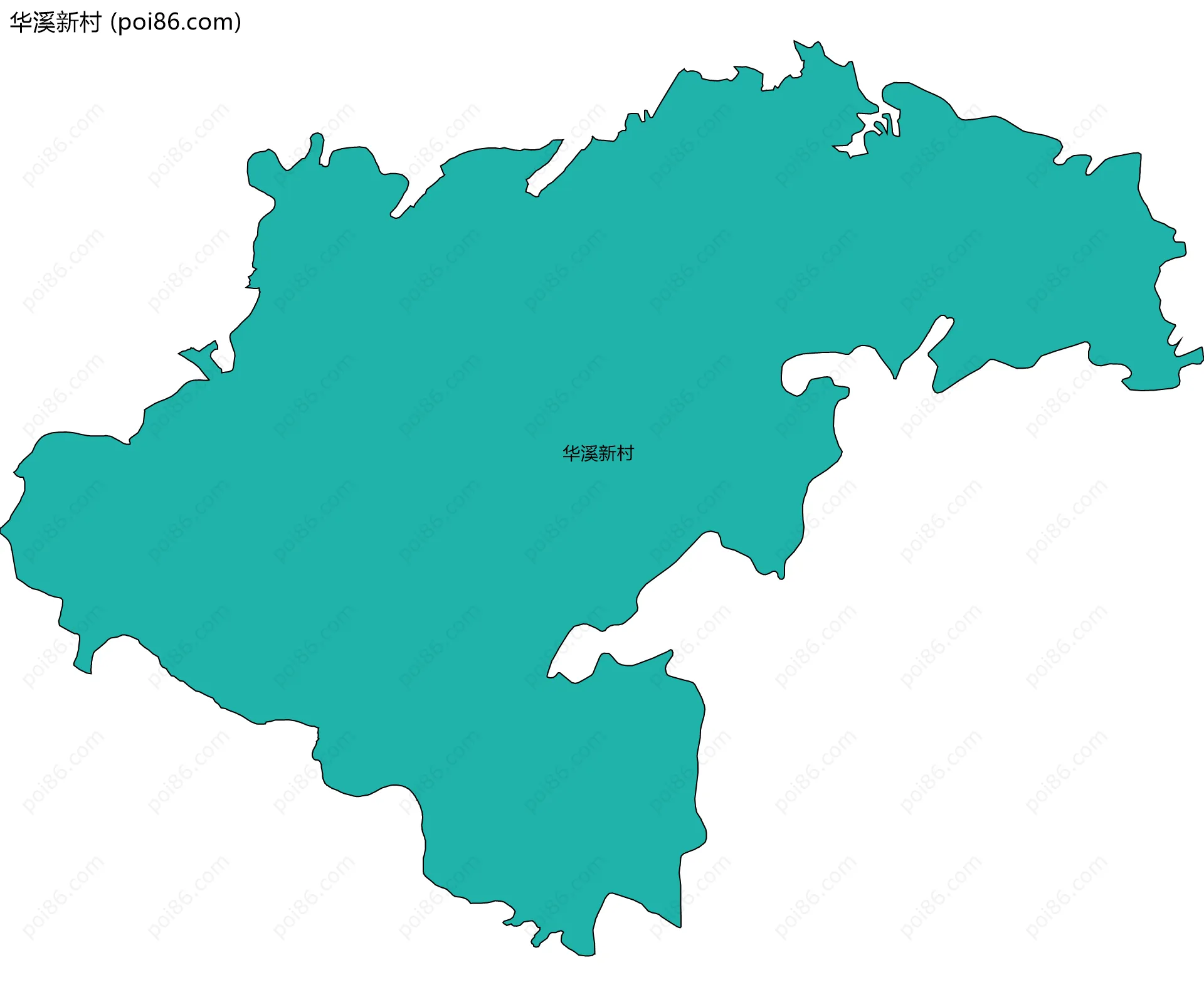华溪新村边界地图