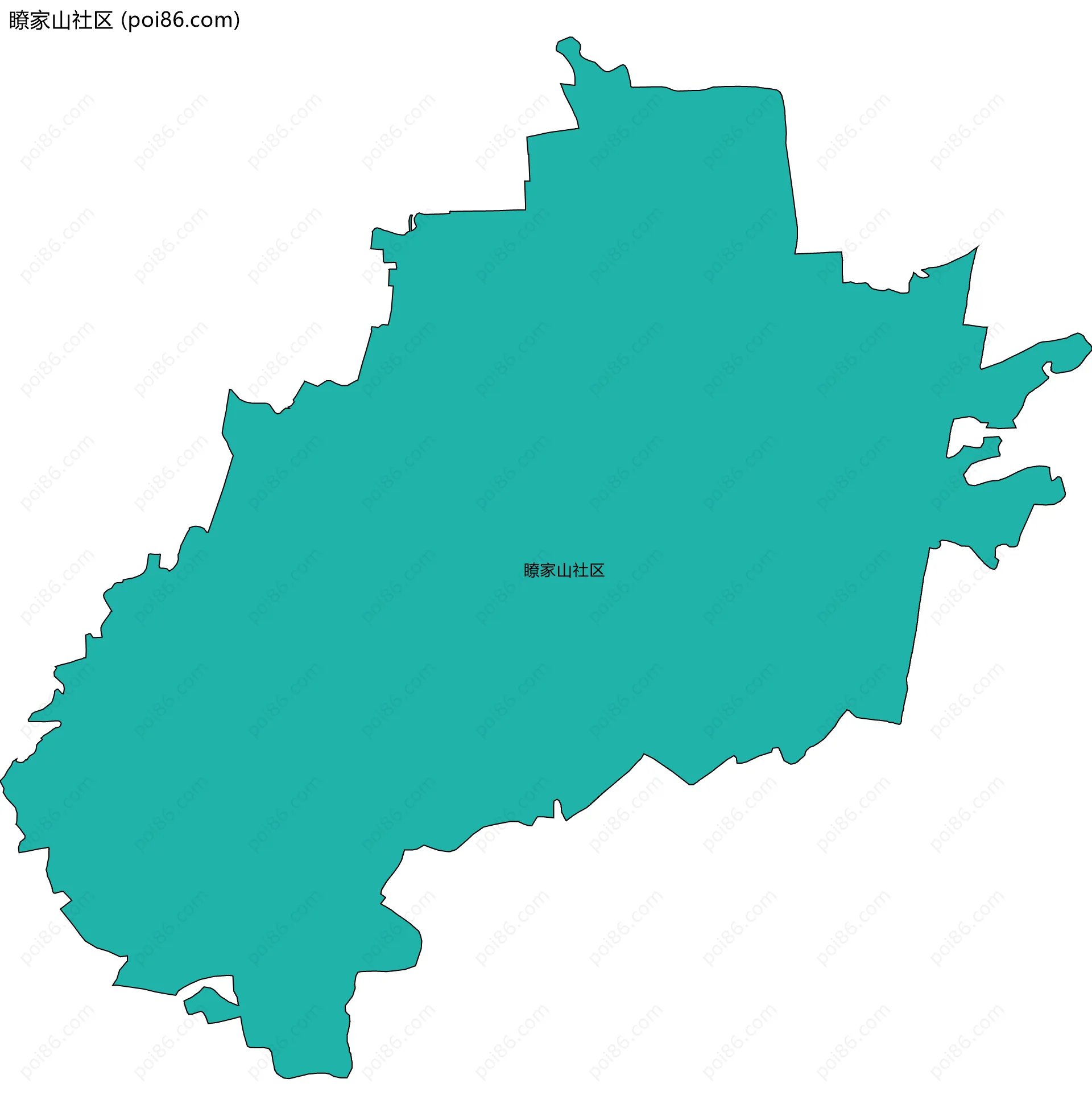 瞭家山社区边界地图