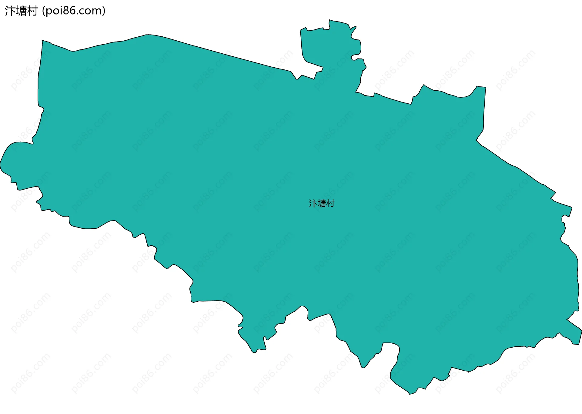 汴塘村边界地图