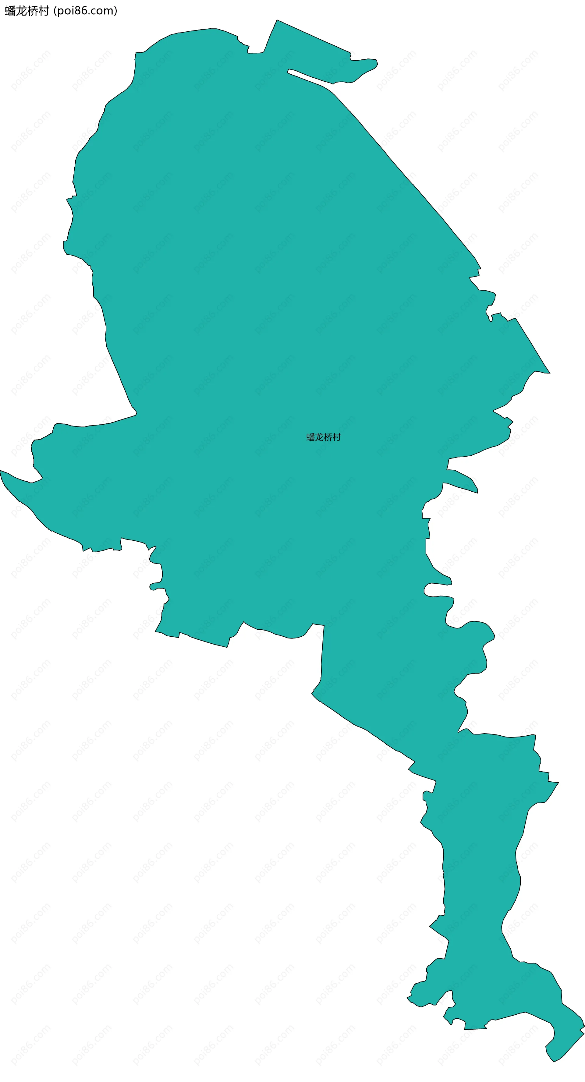 蟠龙桥村边界地图