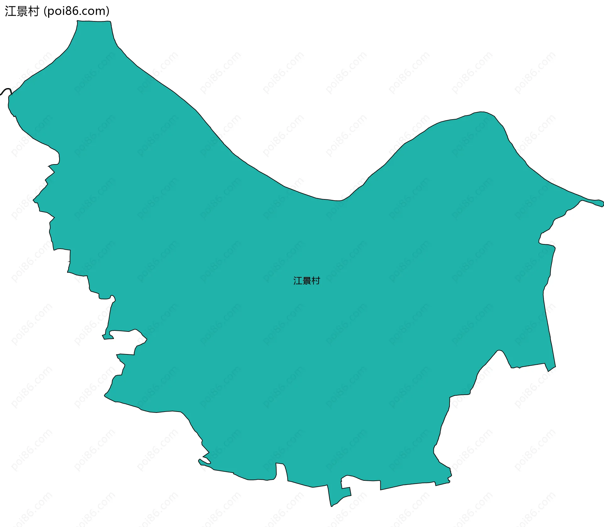 江景村边界地图