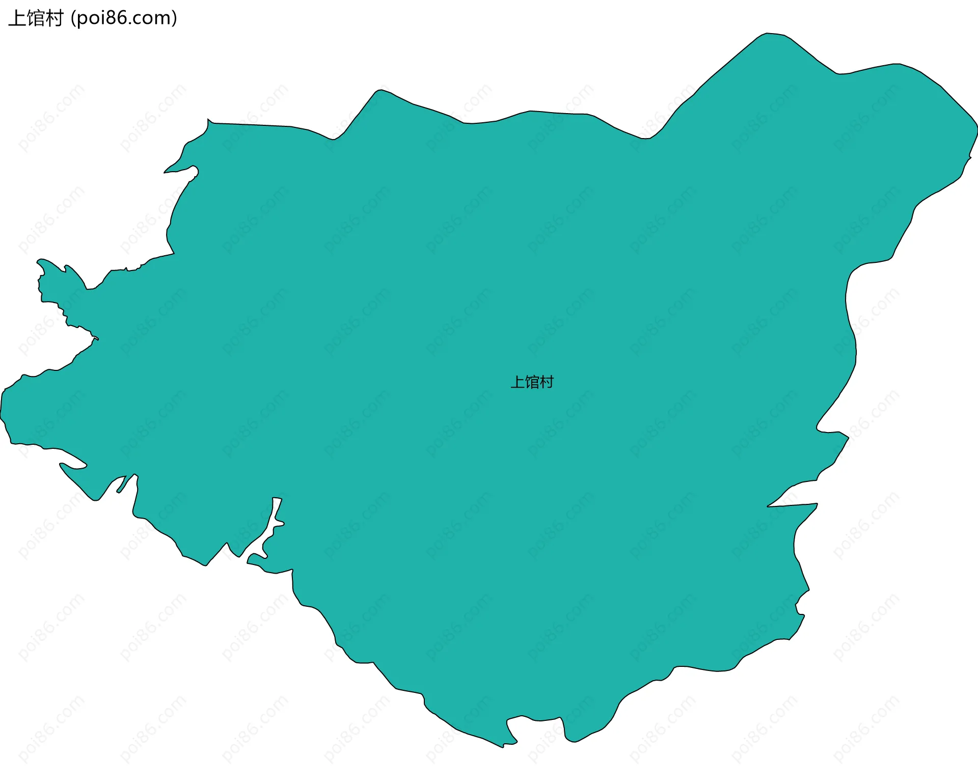 上馆村边界地图