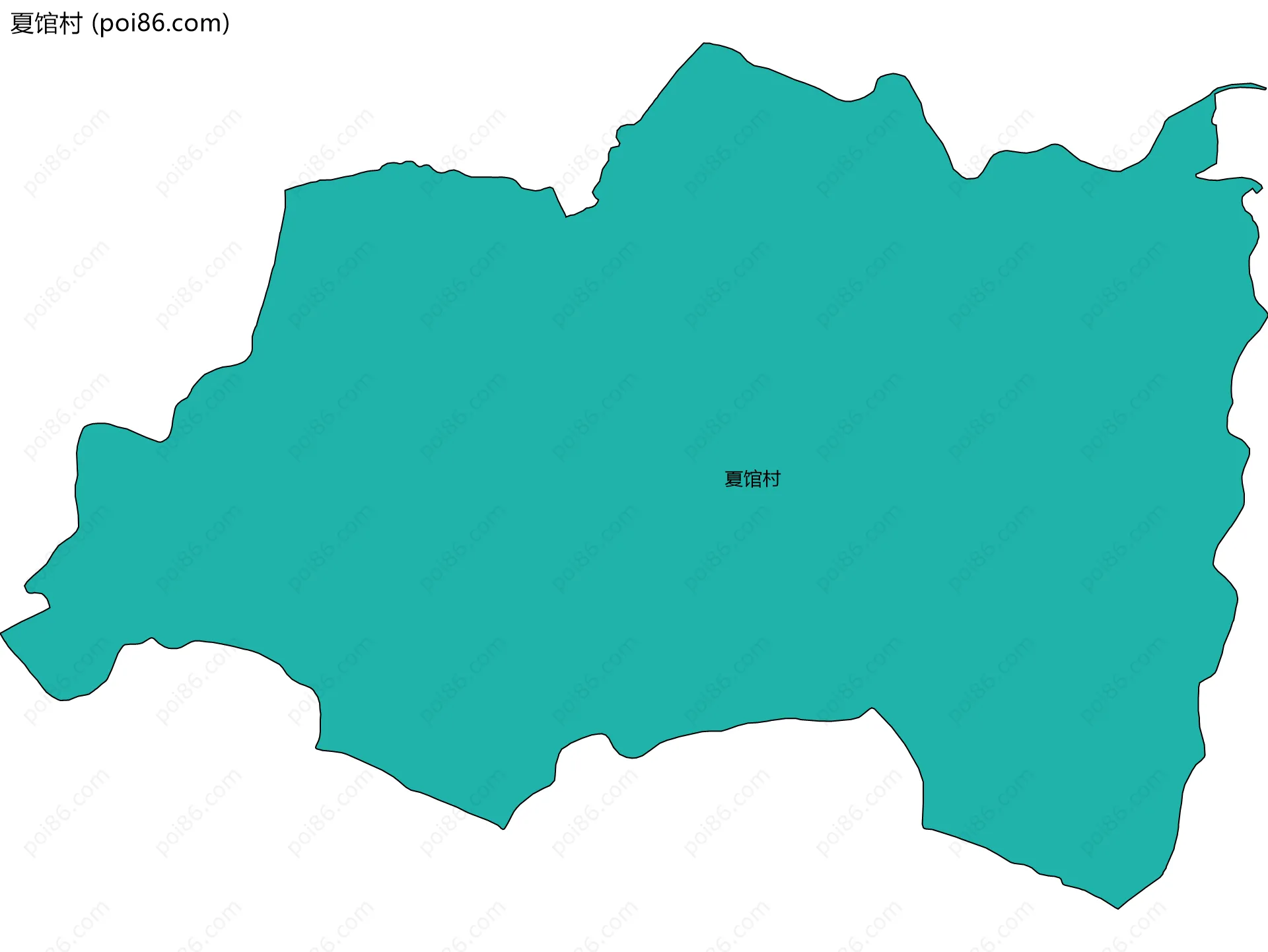 夏馆村边界地图