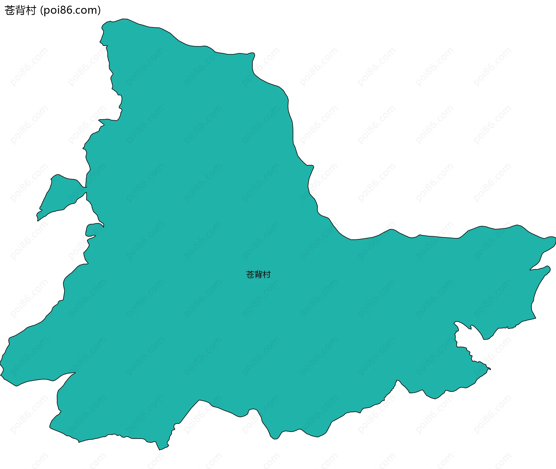 苍背村边界地图