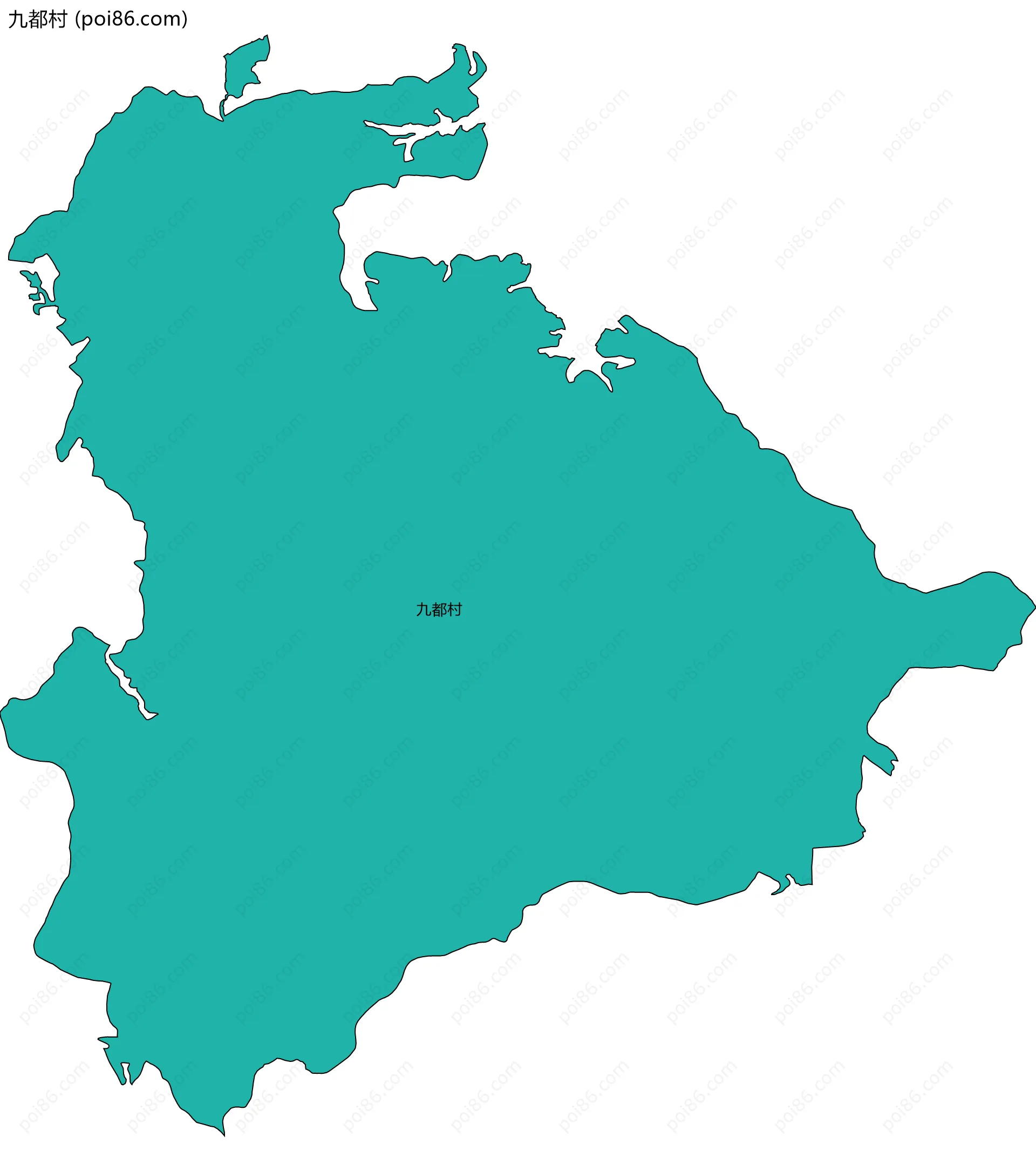 九都村边界地图