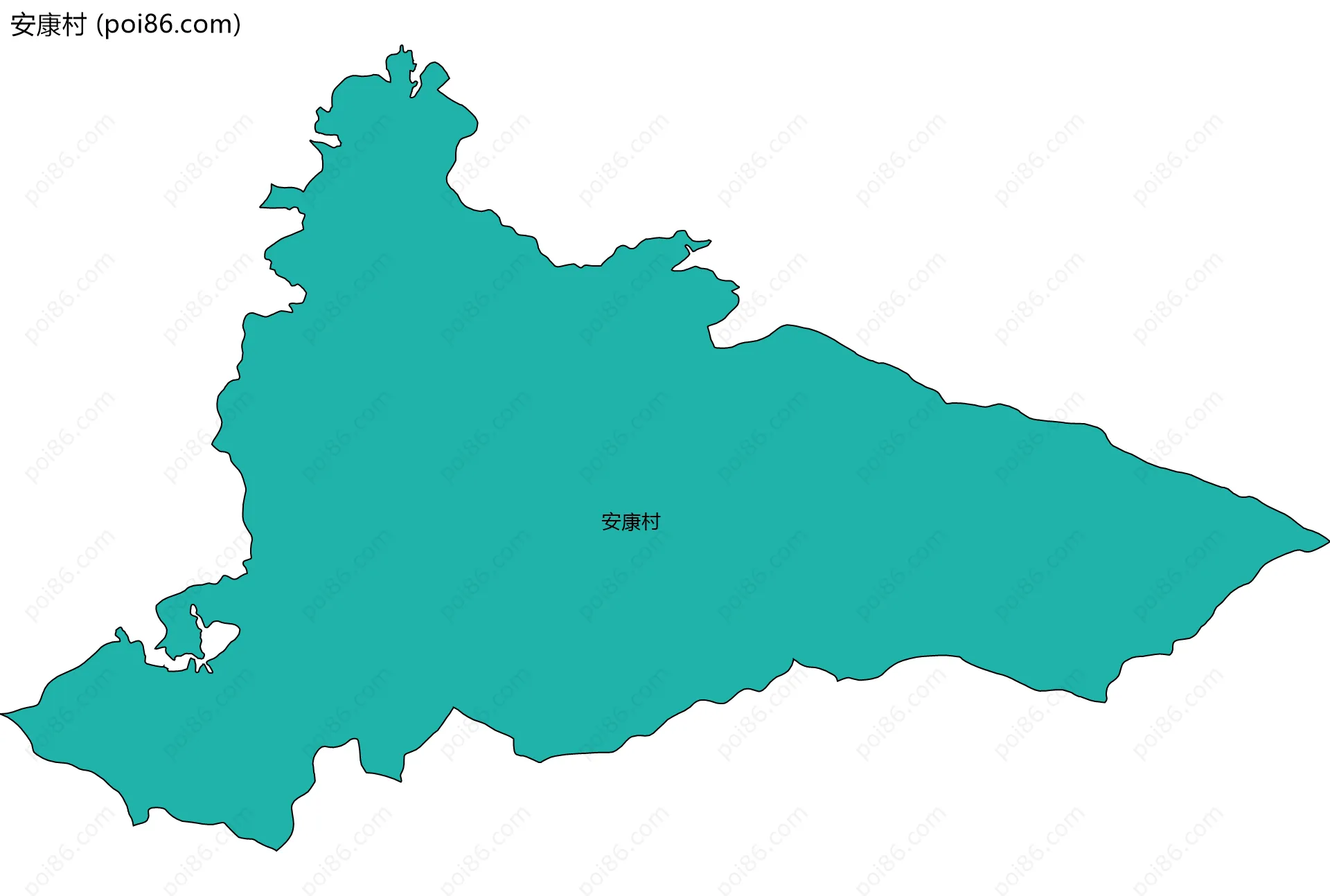 安康村边界地图