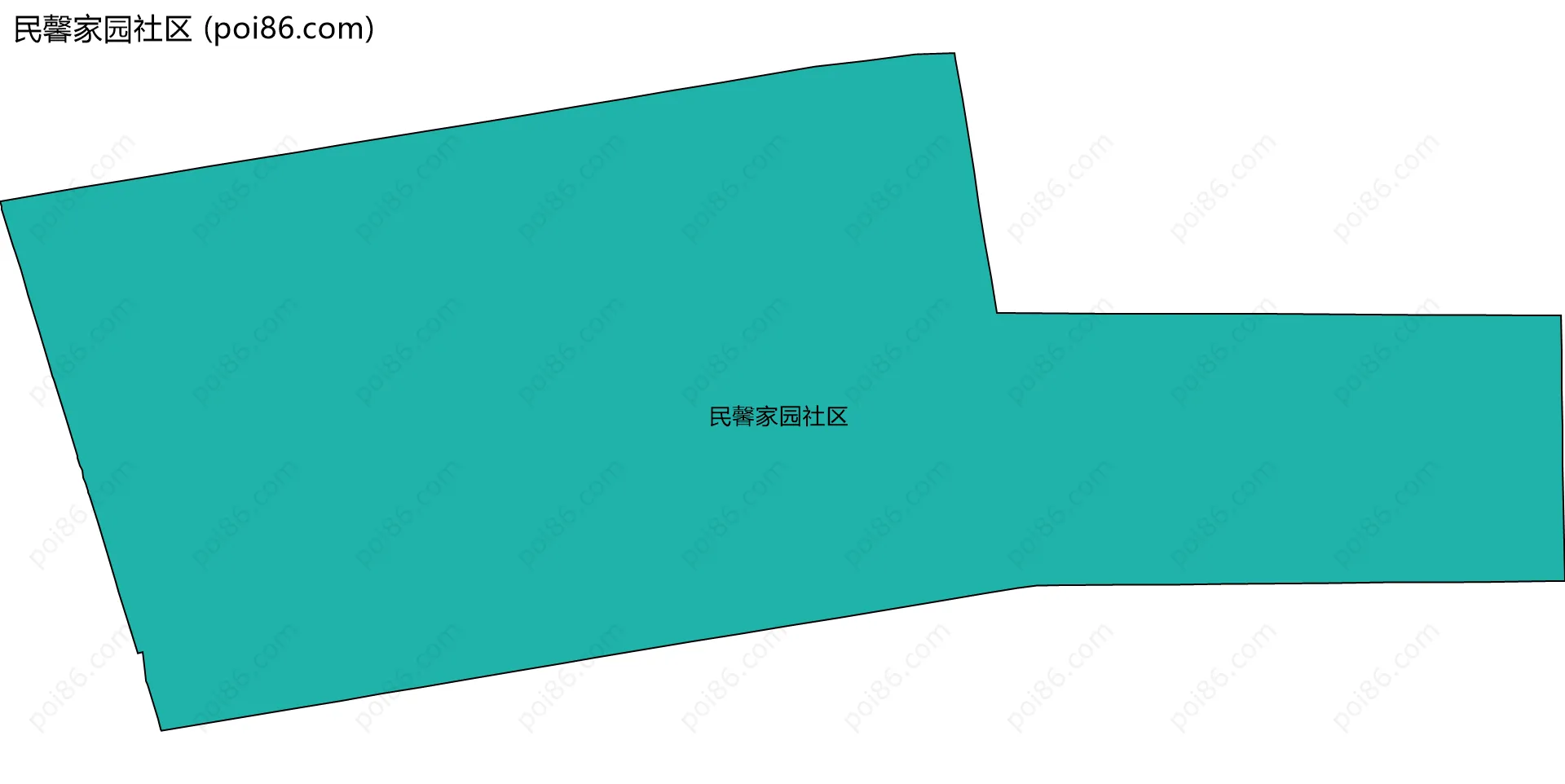 民馨家园社区边界地图