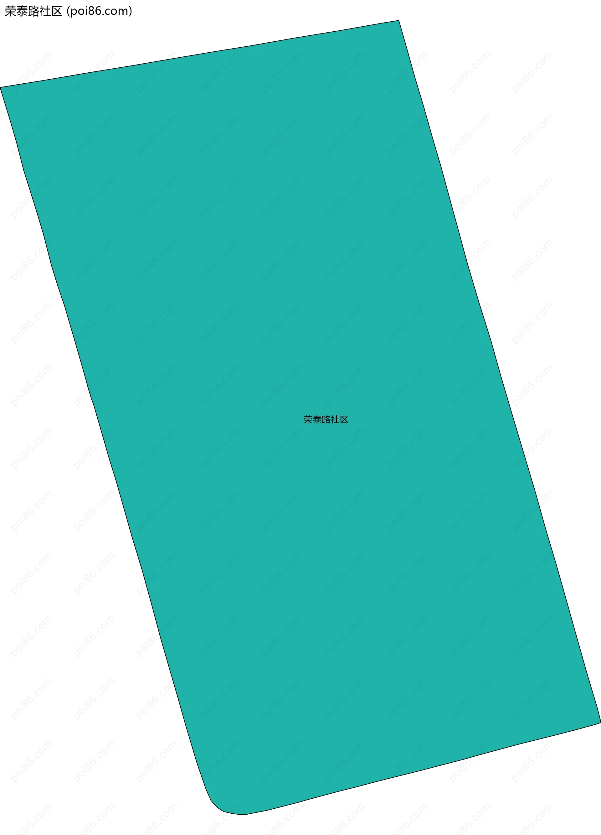 荣泰路社区边界地图