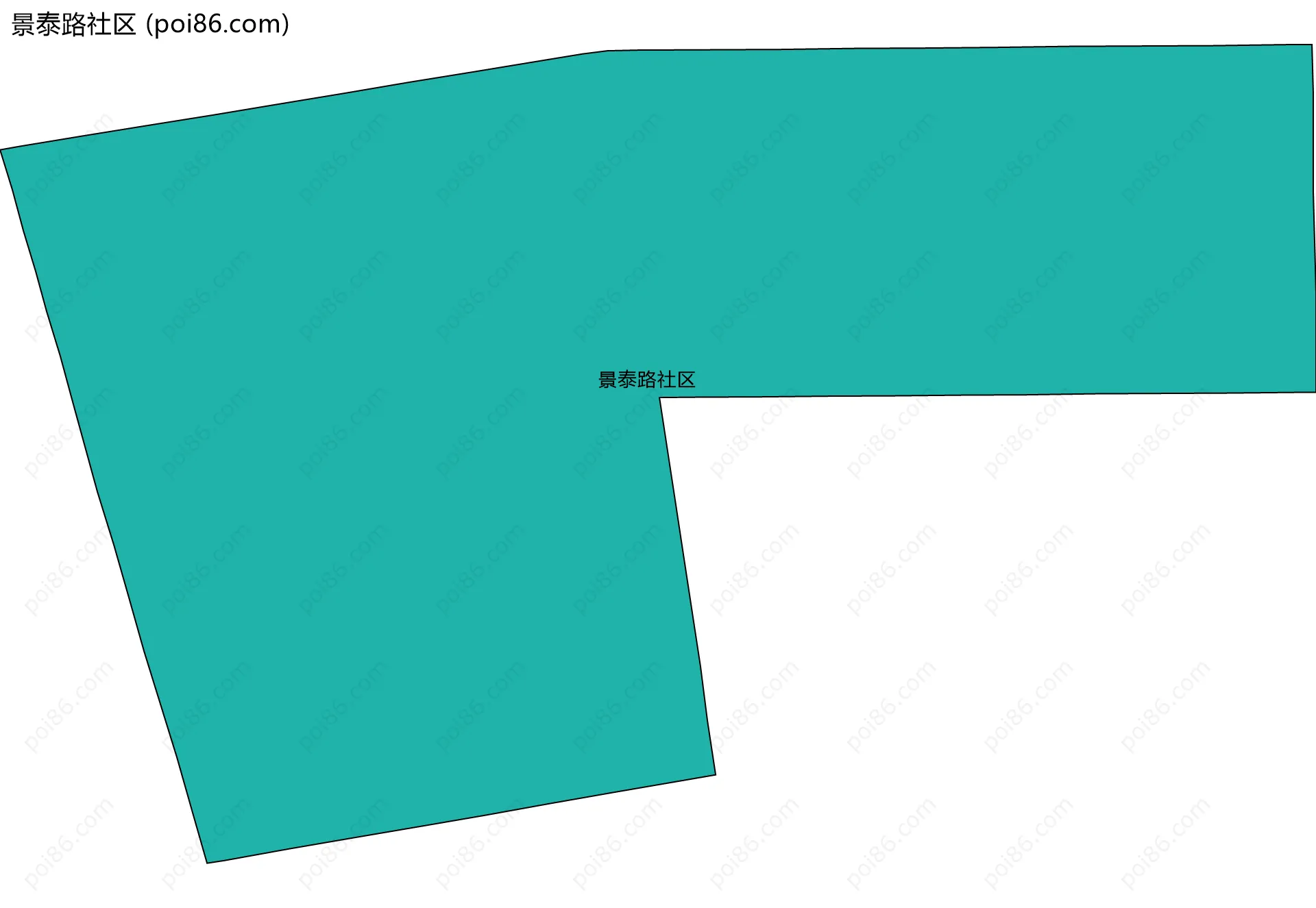 景泰路社区边界地图
