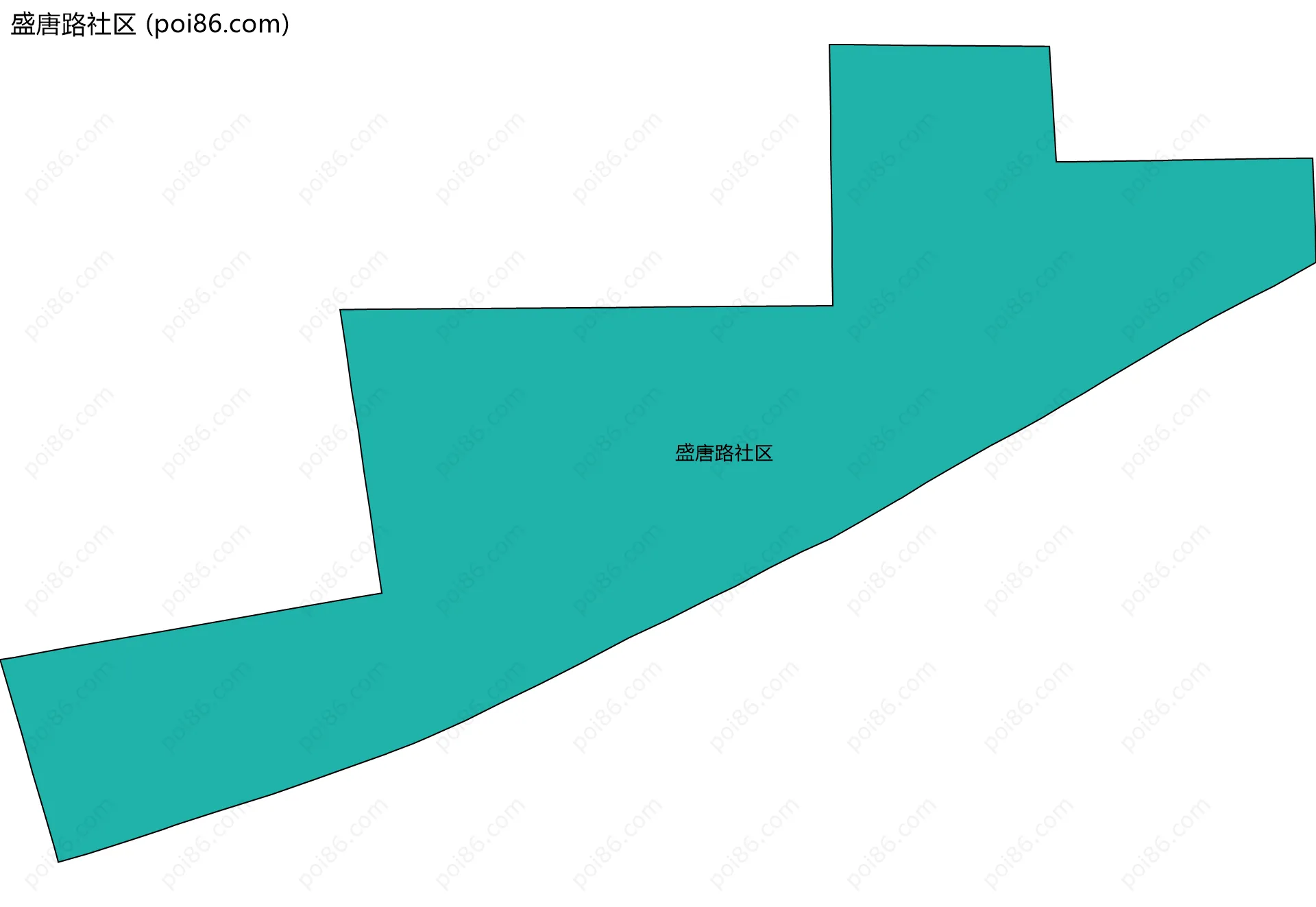 盛唐路社区边界地图