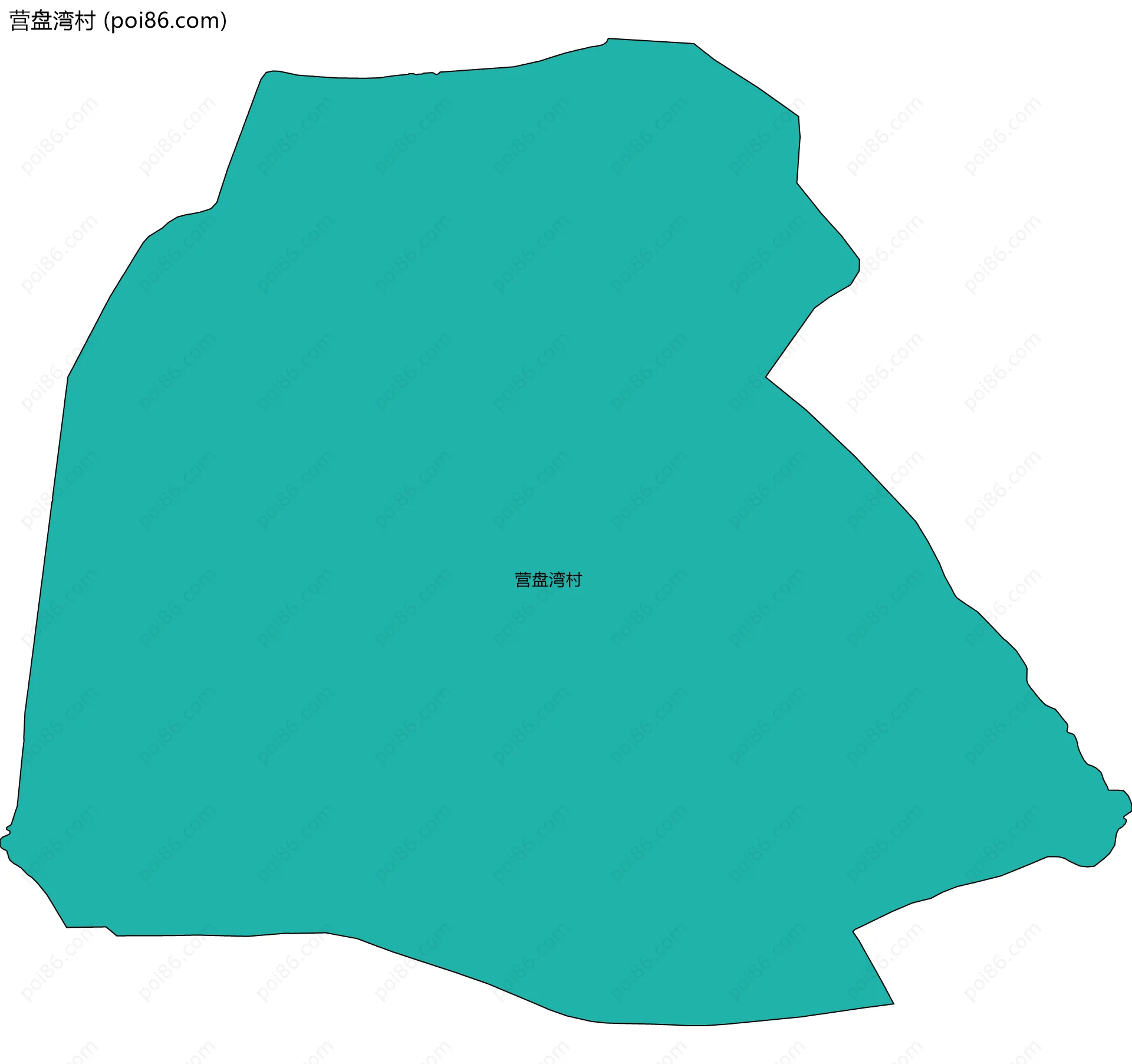 营盘湾村边界地图