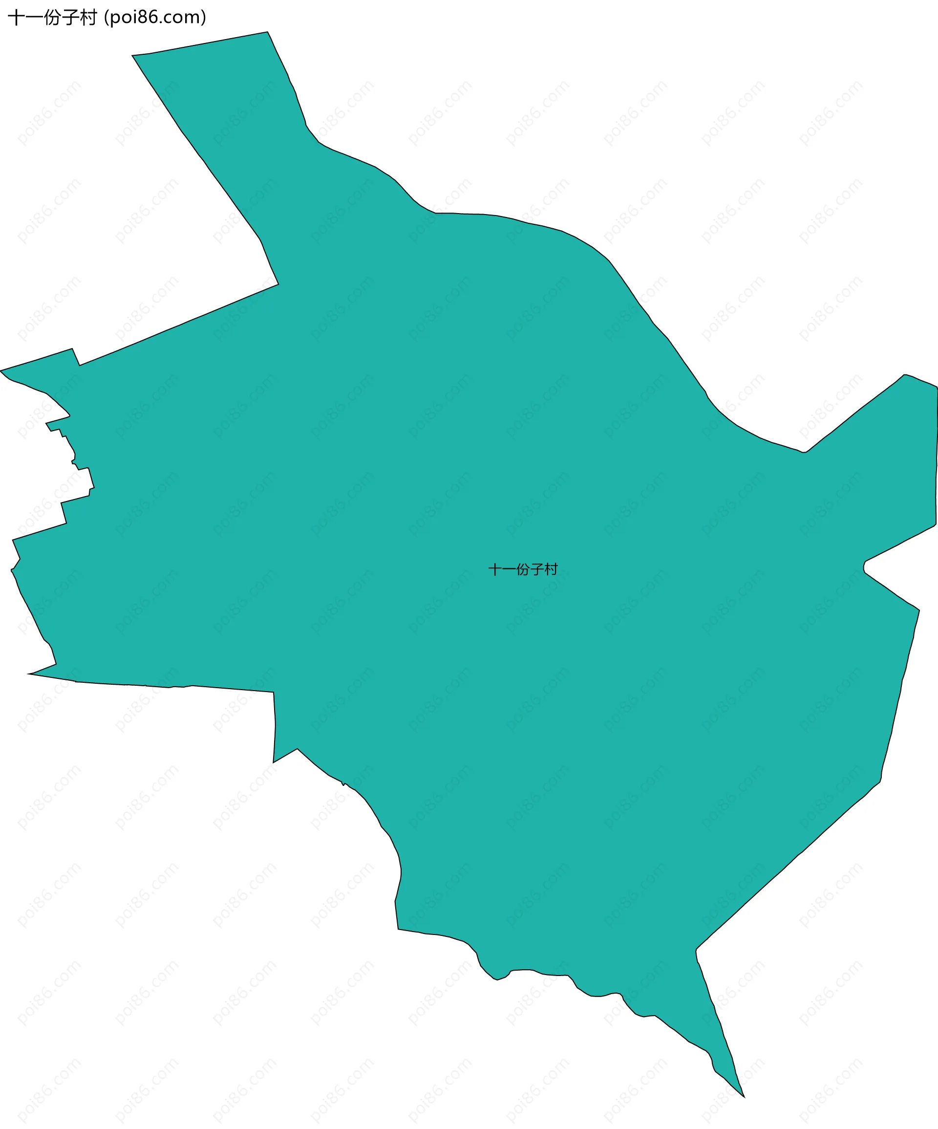 十一份子村边界地图