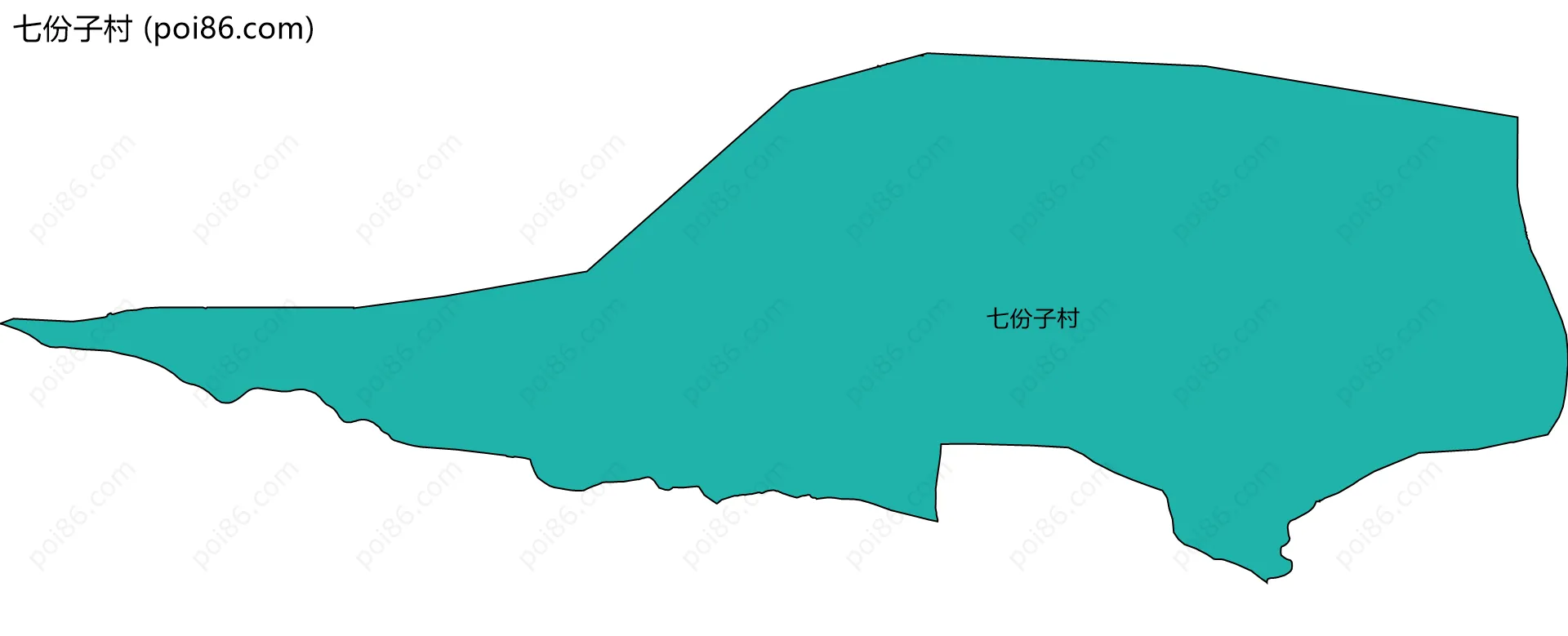 七份子村边界地图