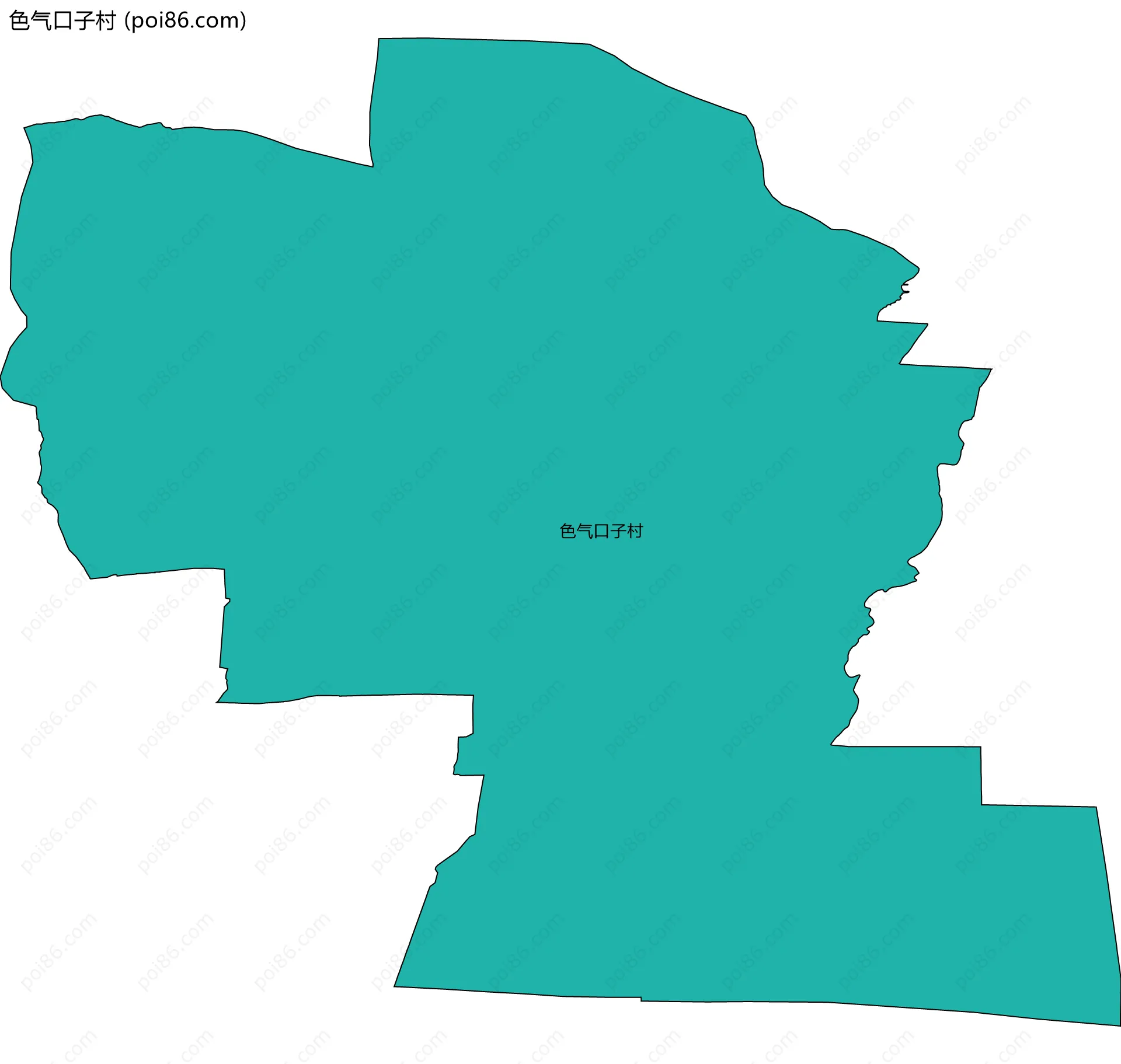 色气口子村边界地图