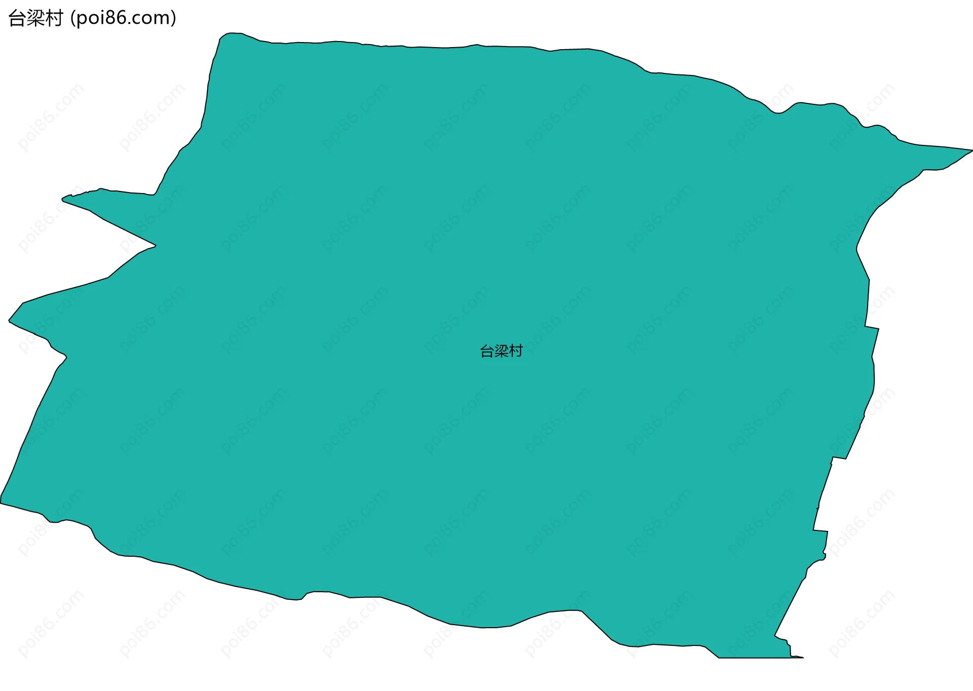 台梁村边界地图