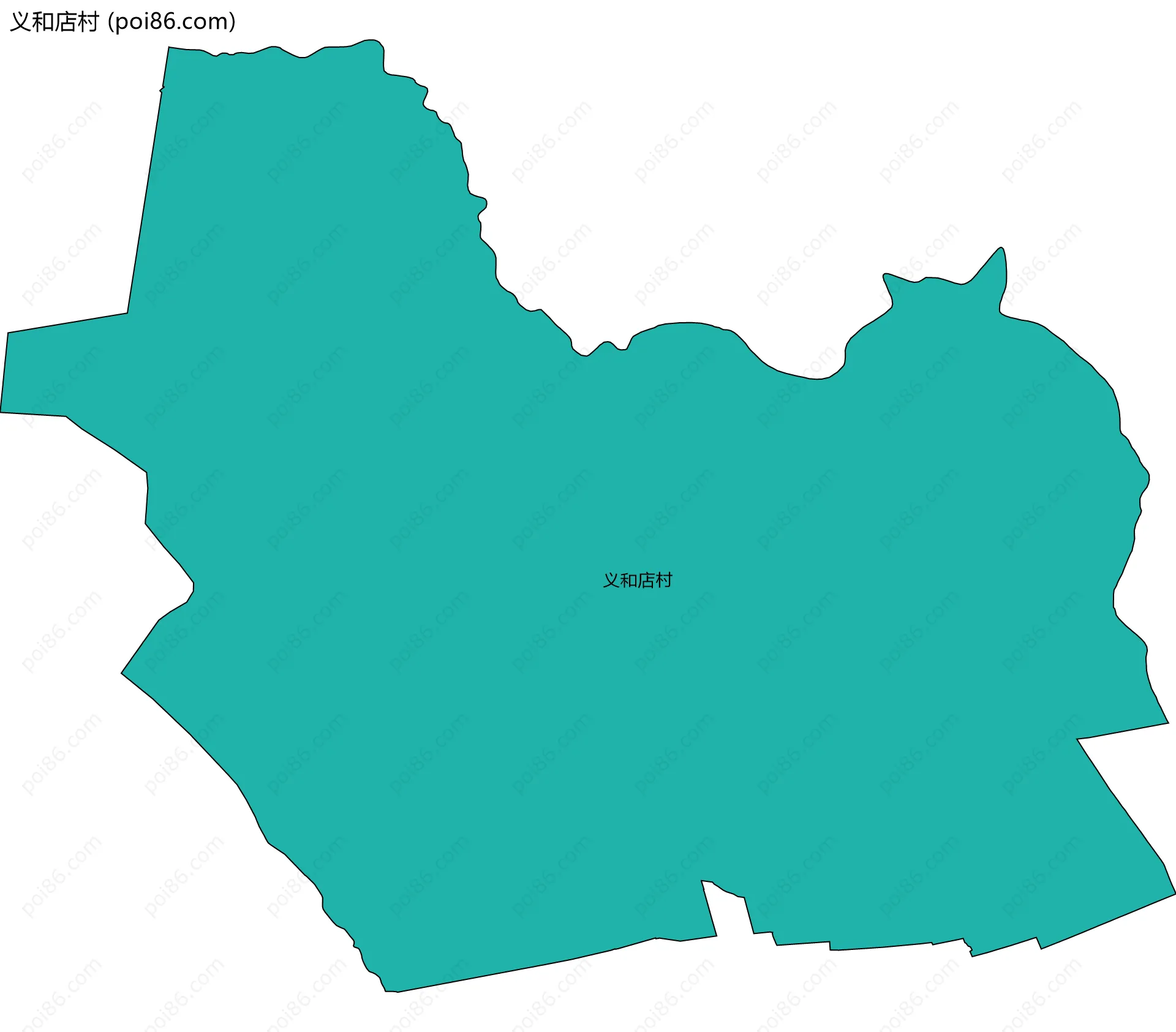 义和店村边界地图