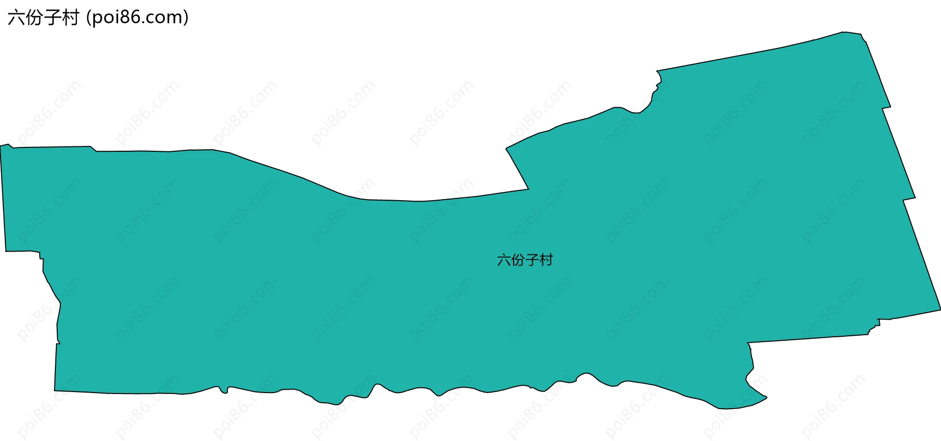 六份子村边界地图