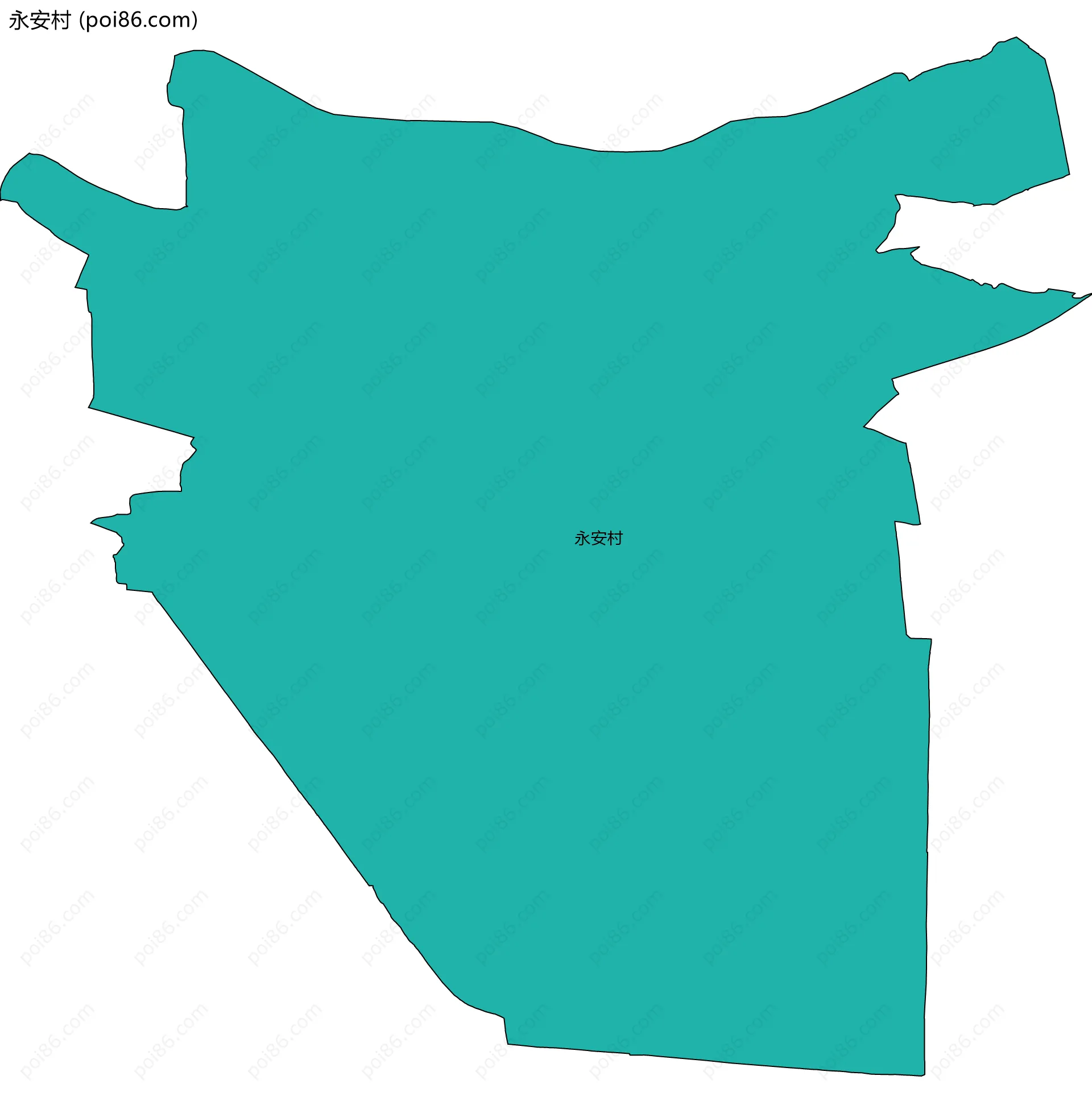 永安村边界地图