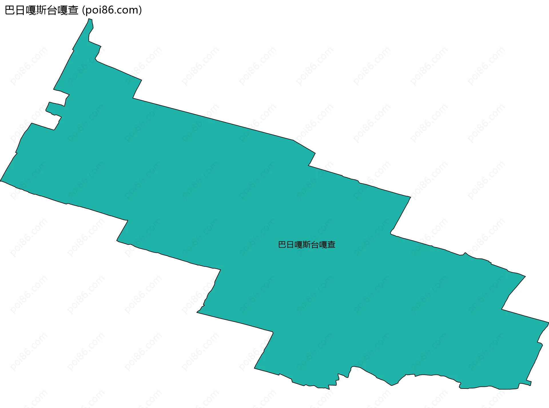 巴日嘎斯台嘎查边界地图